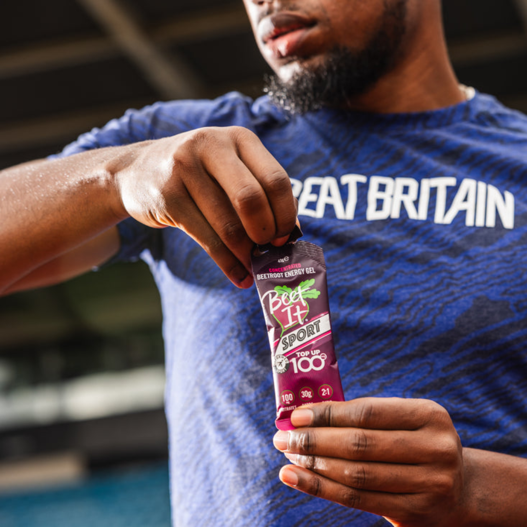 Beet It Sport Beetroot Energy Gel - Natural Nitrate Boost for Athletes & Runners - 100ml Pack - Perfect for Endurance Training & Marathon Fueling