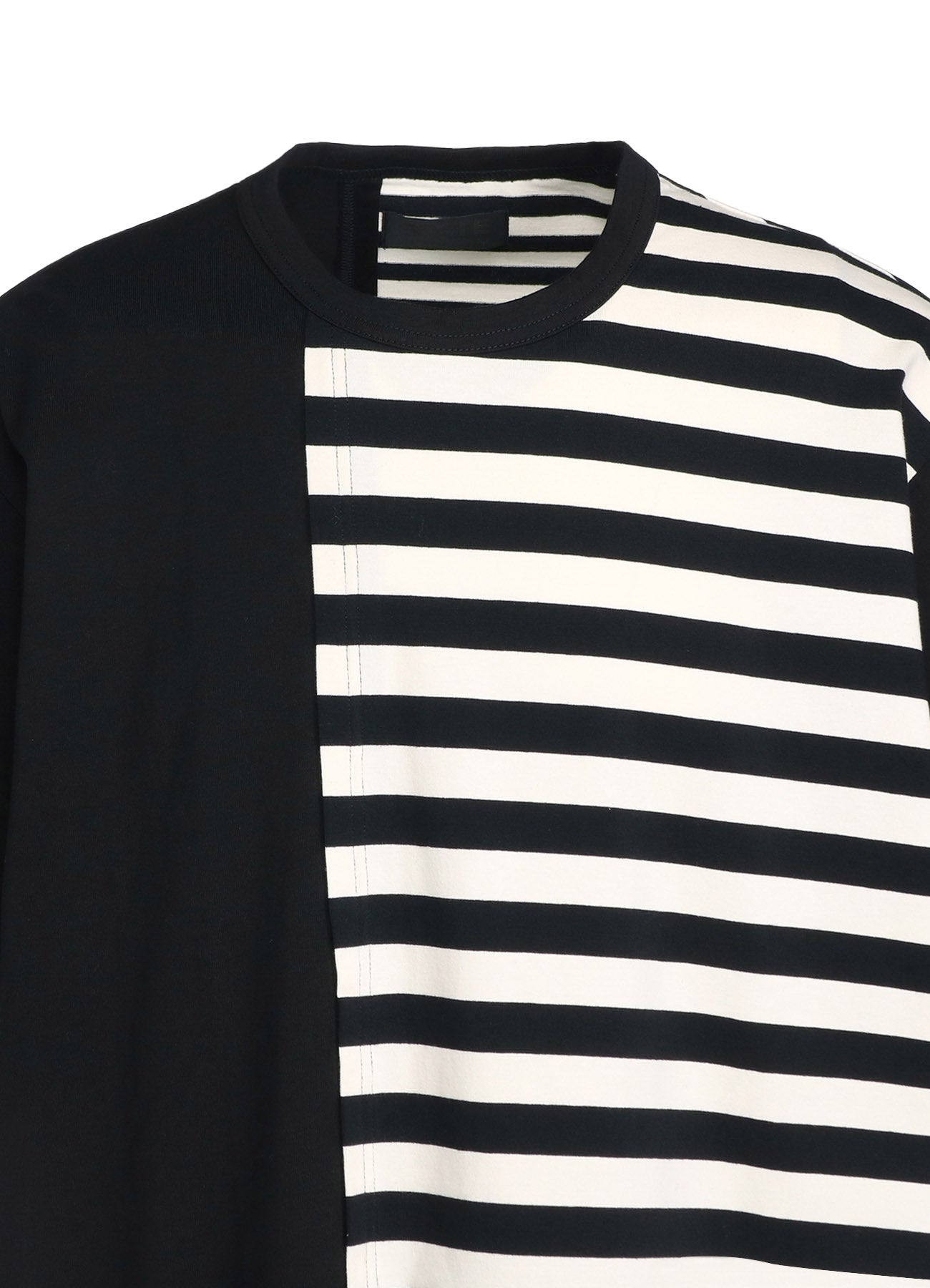 Premium Cotton Jersey Fused Stripe Grafted T-Shirt for Men & Women - Soft, Breathable & Stylish Casual Wear for Everyday Outfits, Gym, and Travel
