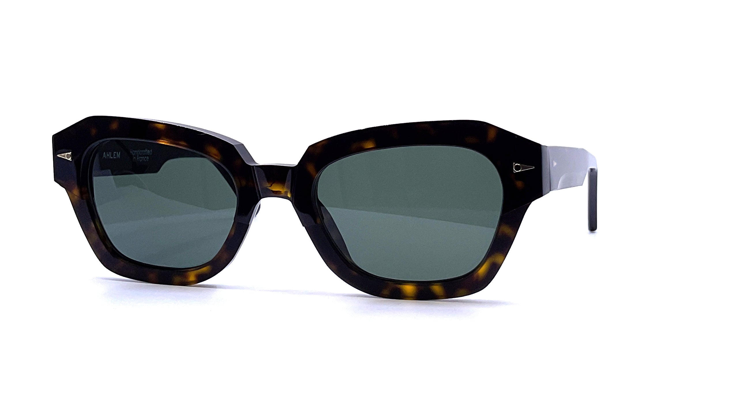 Ahlem Les Halles Sunglasses - Dark Tortoise Frame with UV Protection - Perfect for Outdoor Activities, Travel, and Fashion Accessories