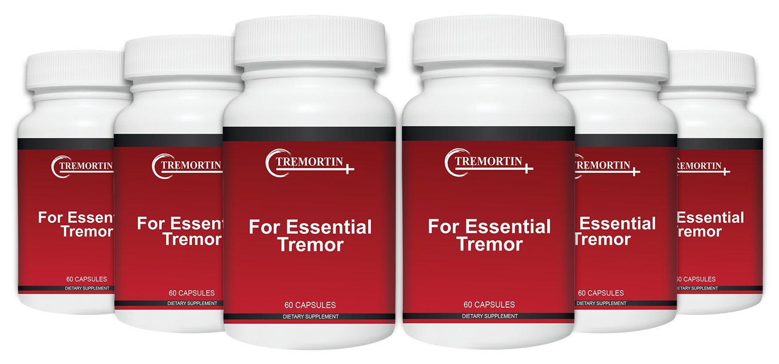 6 Pack Natural Tremor Relief Supplement - Essential Tremor Support for Hands, Arms, Legs & Voice | Helps Reduce Shaking for Daily Activities & Social Situations