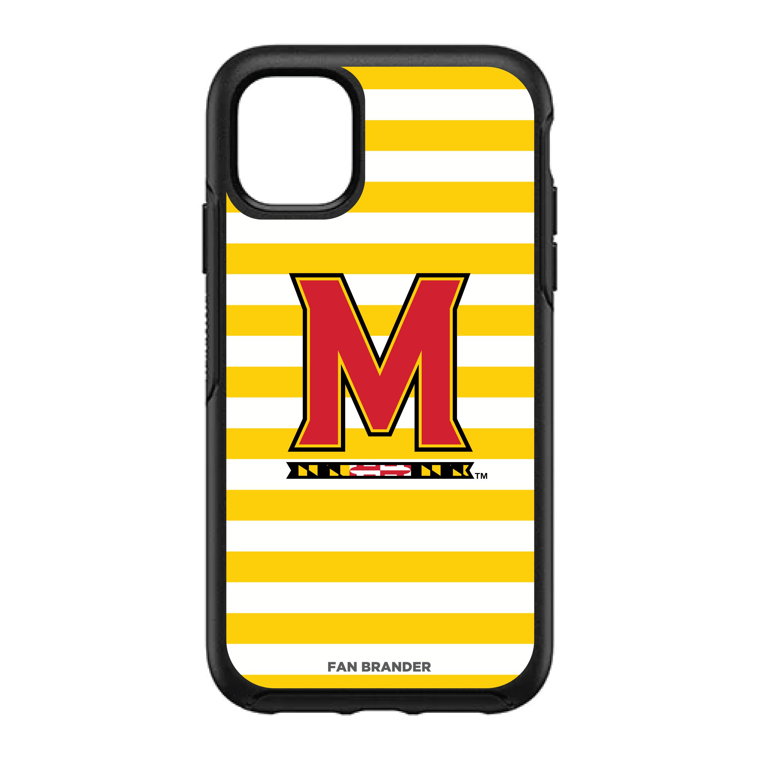 NCAA OtterBox Symmetry iPhone Case - Stripes Design for Sports Fans