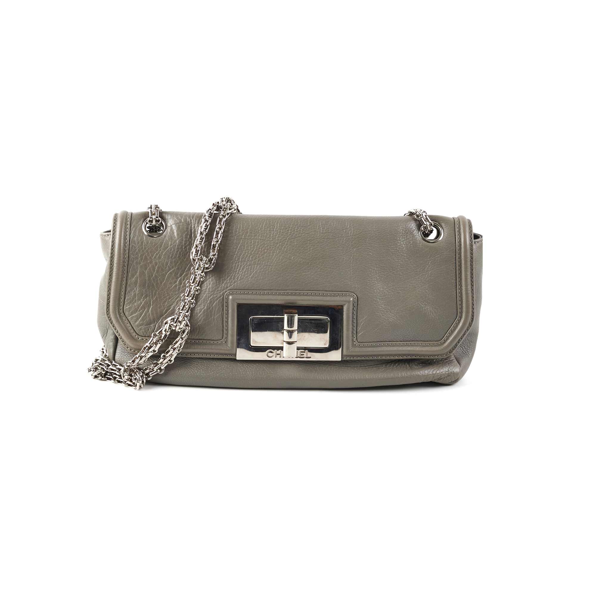 Chanel 2.55 Reissue Flap Bag in Classic Grey - Timeless Luxury Handbag for Women | Perfect for Work, Evening Events & Everyday Elegance