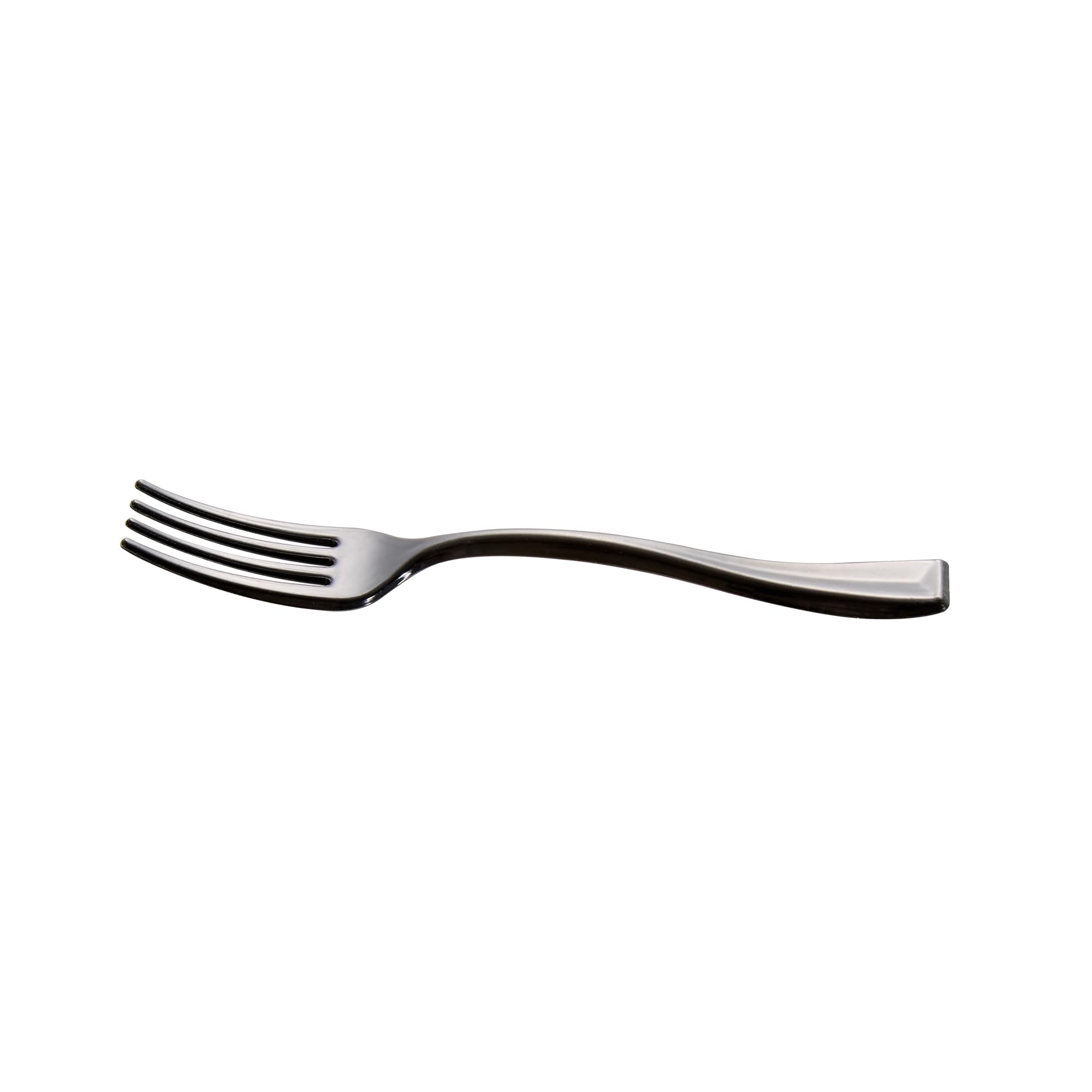 500-Pack 4 Inch Heavy-Duty Disposable Mini Forks - Black Plastic Appetizer Forks for Hors D'oeuvres, Desserts & Samples | Perfect for Parties, Weddings, Catering & Events