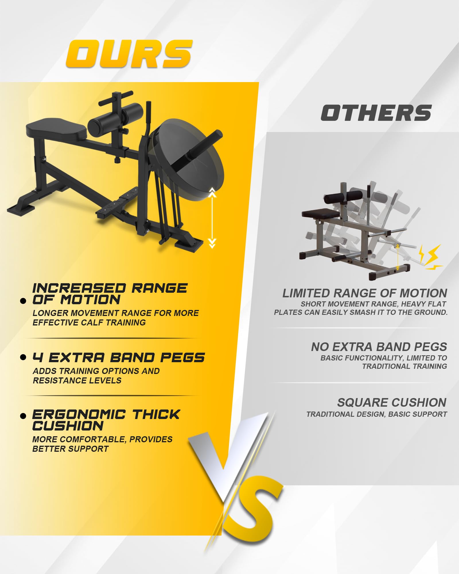 **Seated Calf Raise Machine for Home Gym - Adjustable Calf Workout Equipment for Strength Training | Perfect for Home Fitness & Leg Muscle Toning**