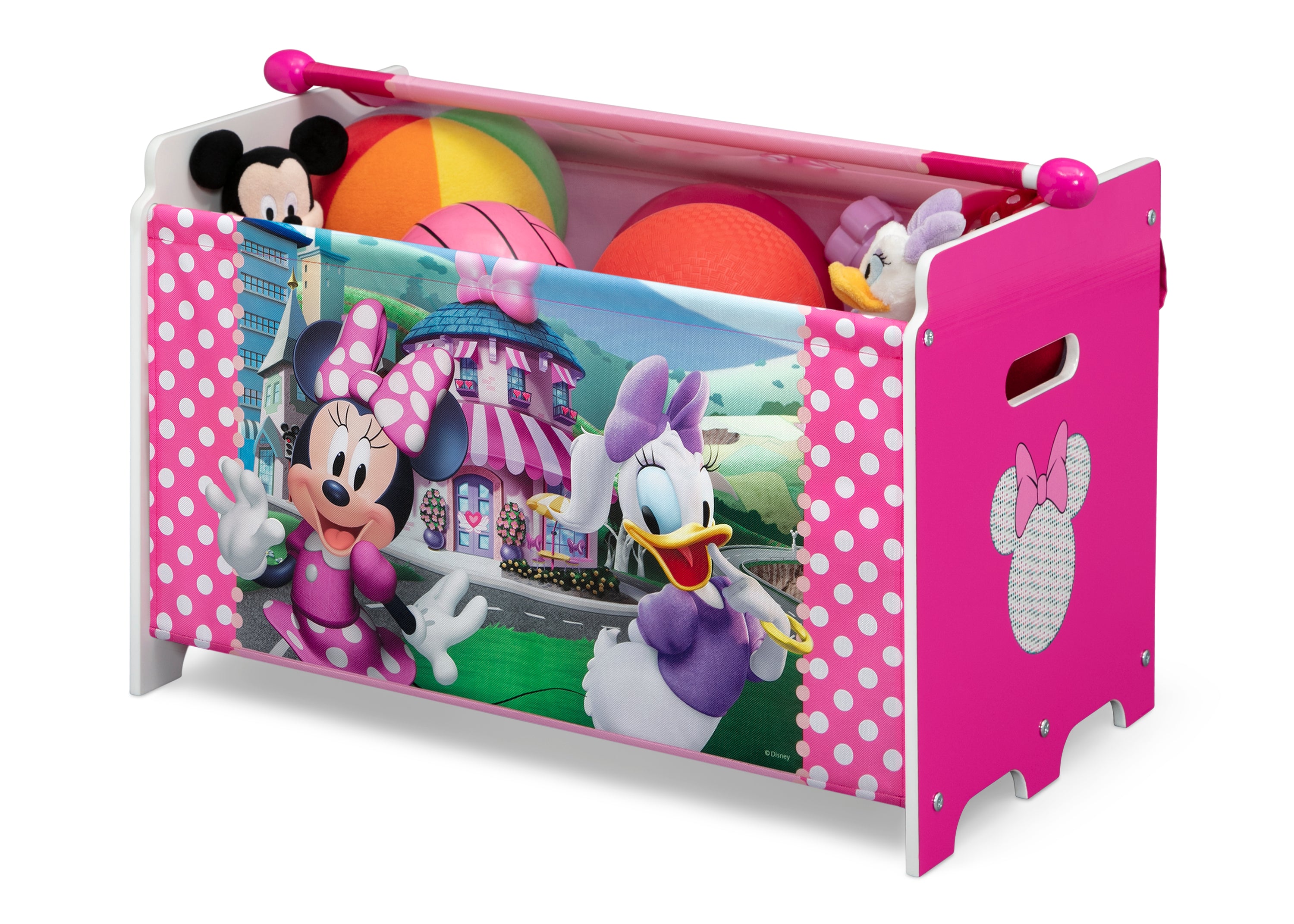 Minnie Mouse 4-Piece Toddler Bedroom Set - Includes Toddler Bed, Table, Chair & Toy Box for Girls' Room Decor | Perfect for Nursery, Playroom & Kids Bedroom