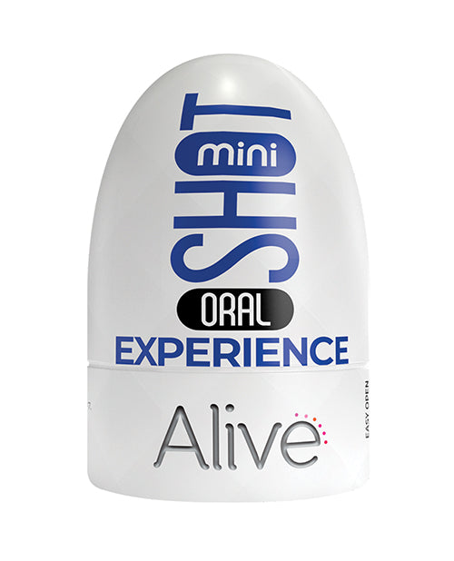 Alive Experience Oral Mini Shot Masturbator - Realistic Fleshlight for Men | Discreet & Portable Male Sex Toy for Travel & Solo Pleasure