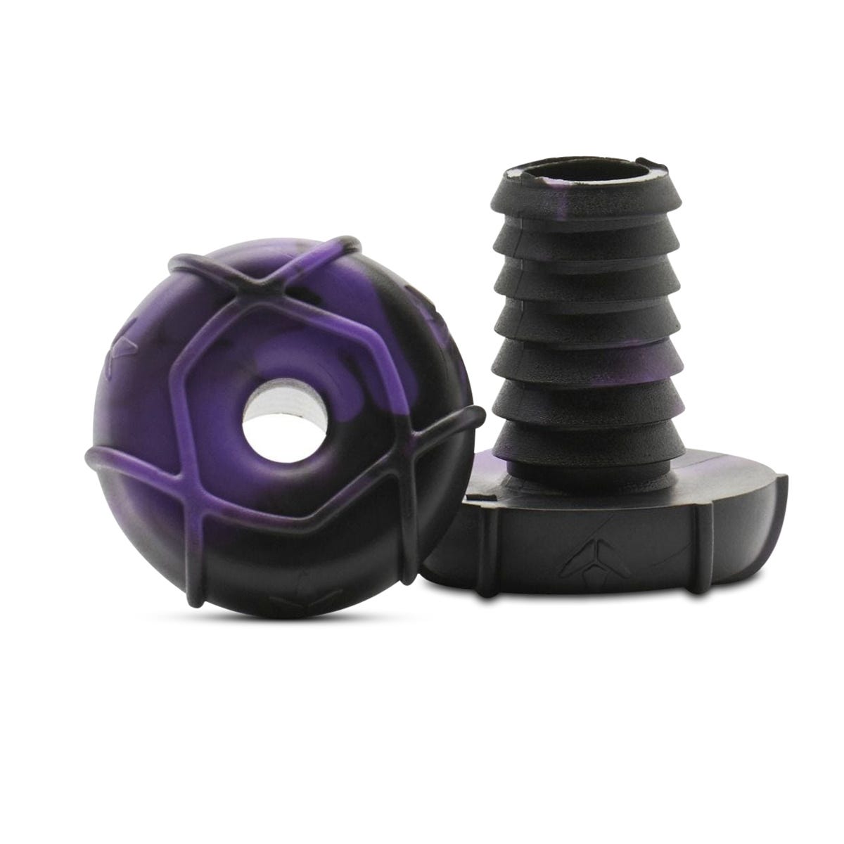 Envy Nylon Bar Ends - Durable Aluminum Motorcycle Handlebar Grips for Harley, Honda, Yamaha - Perfect for Cruiser & Touring Bikes
