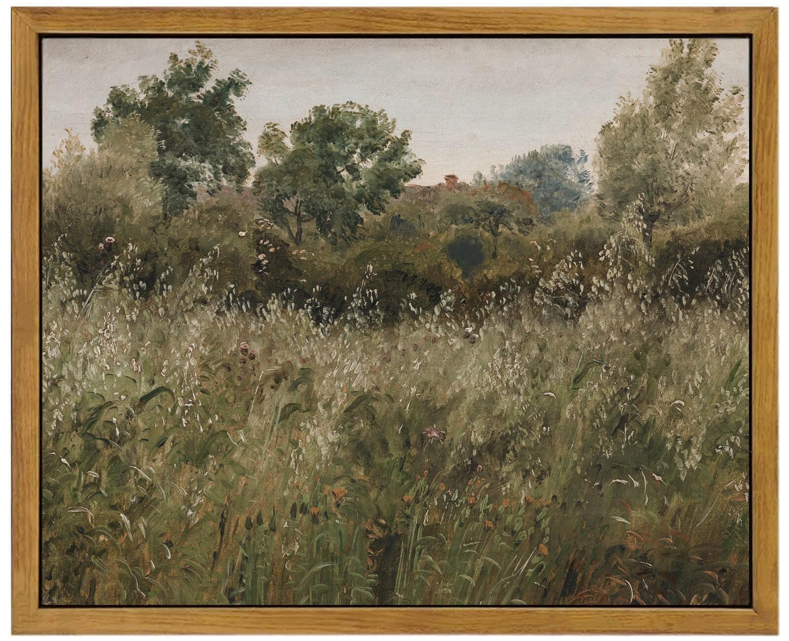 Vintage Botanical Landscape Framed Canvas Wall Art - 8×10 Inch Nature Painting Prints for Farmhouse, Living Room, Bedroom & Office Decor | Perfect for Home Styling, Housewarming Gifts & Interior Design