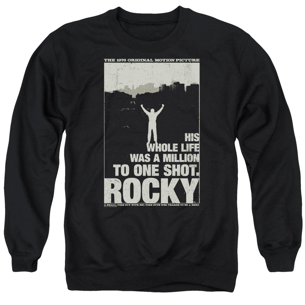 Rocky Silhouette Unisex Crewneck Sweatshirt for Men & Women | Comfortable Casual Pullover | Perfect for Streetwear, Gym & Lounge Wear