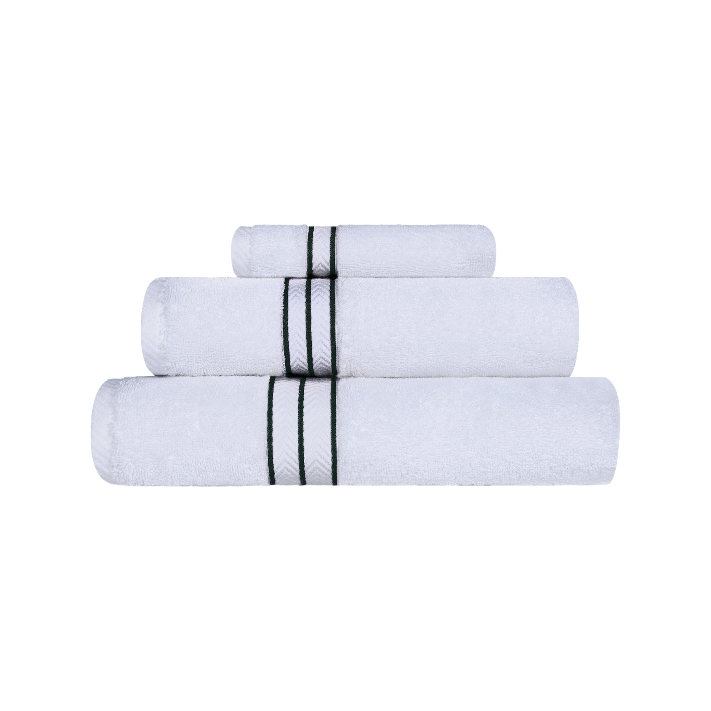 Premium Turkish Cotton Ultra Plush 3-Piece Bath Towel Set - Super Absorbent, Soft & Luxurious for Spa, Gym, Beach & Home Use