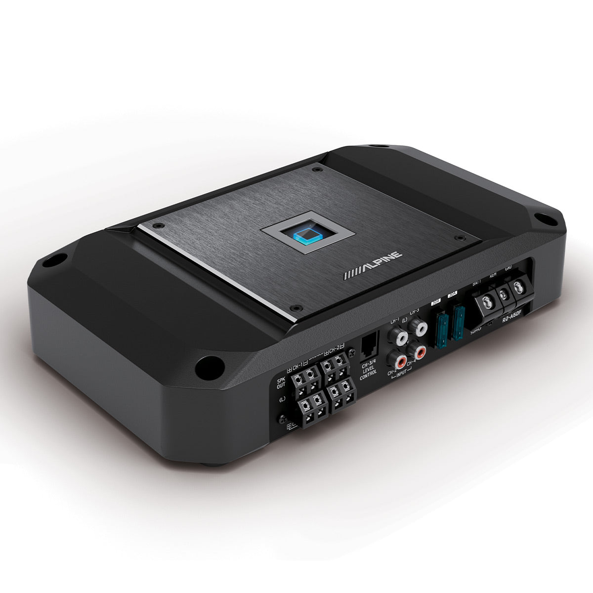 Alpine R2 A60F R Series 4 Channel Car Amplifier - High Power Audio System for Cars, Trucks & SUVs - Perfect for Upgrading Your Vehicle Sound System