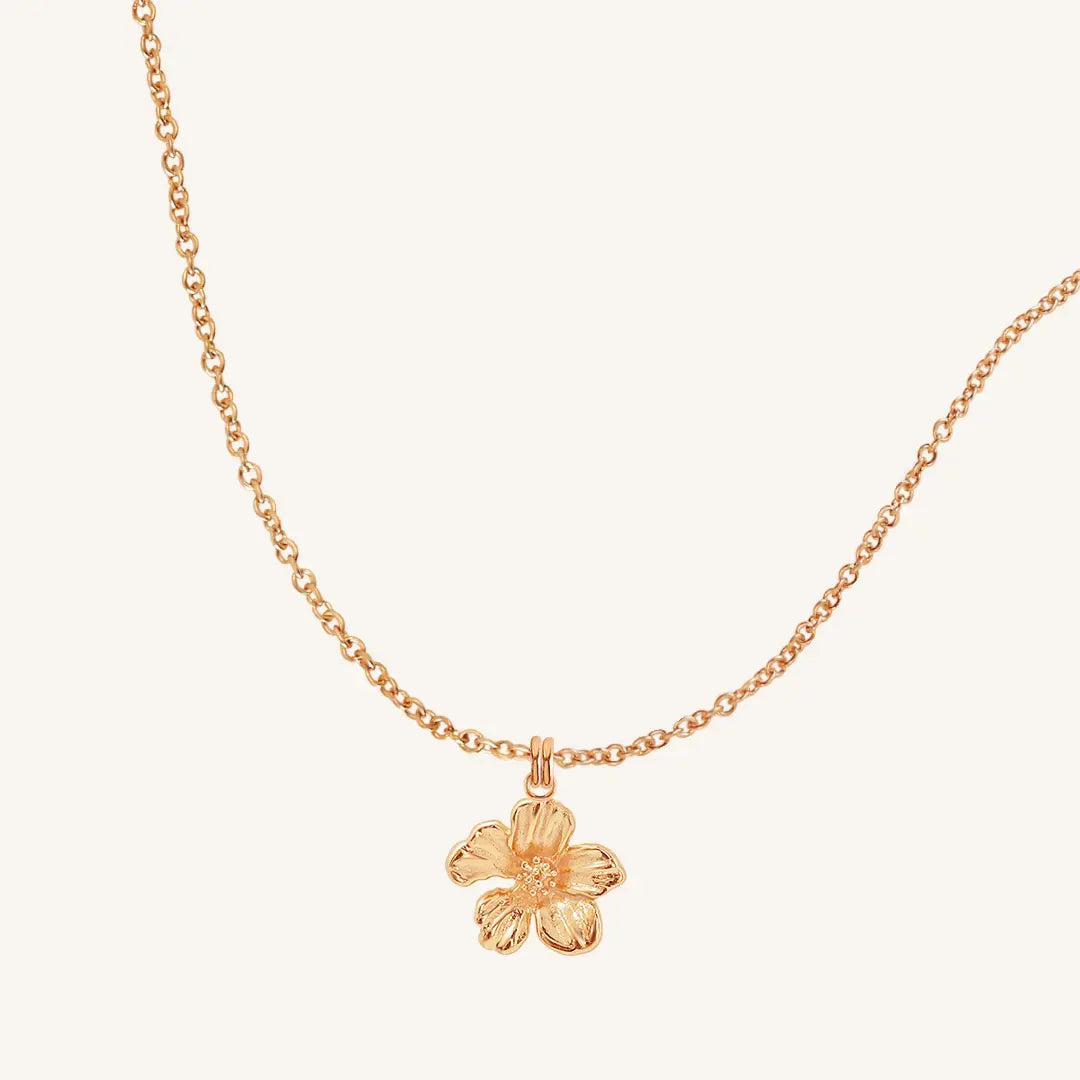Azalea Flower Necklace for Women - Elegant Floral Pendant Jewelry Gift for Her - Perfect for Weddings, Anniversaries & Special Occasions