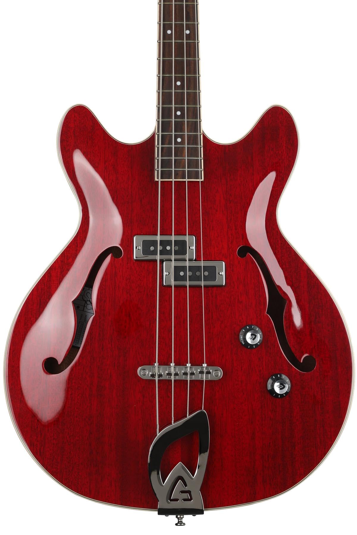 Guild Starfire I Bass Guitar - Cherry Red | Electric Bass Guitar for Professional Musicians & Beginners | Perfect for Live Performances & Studio Recording