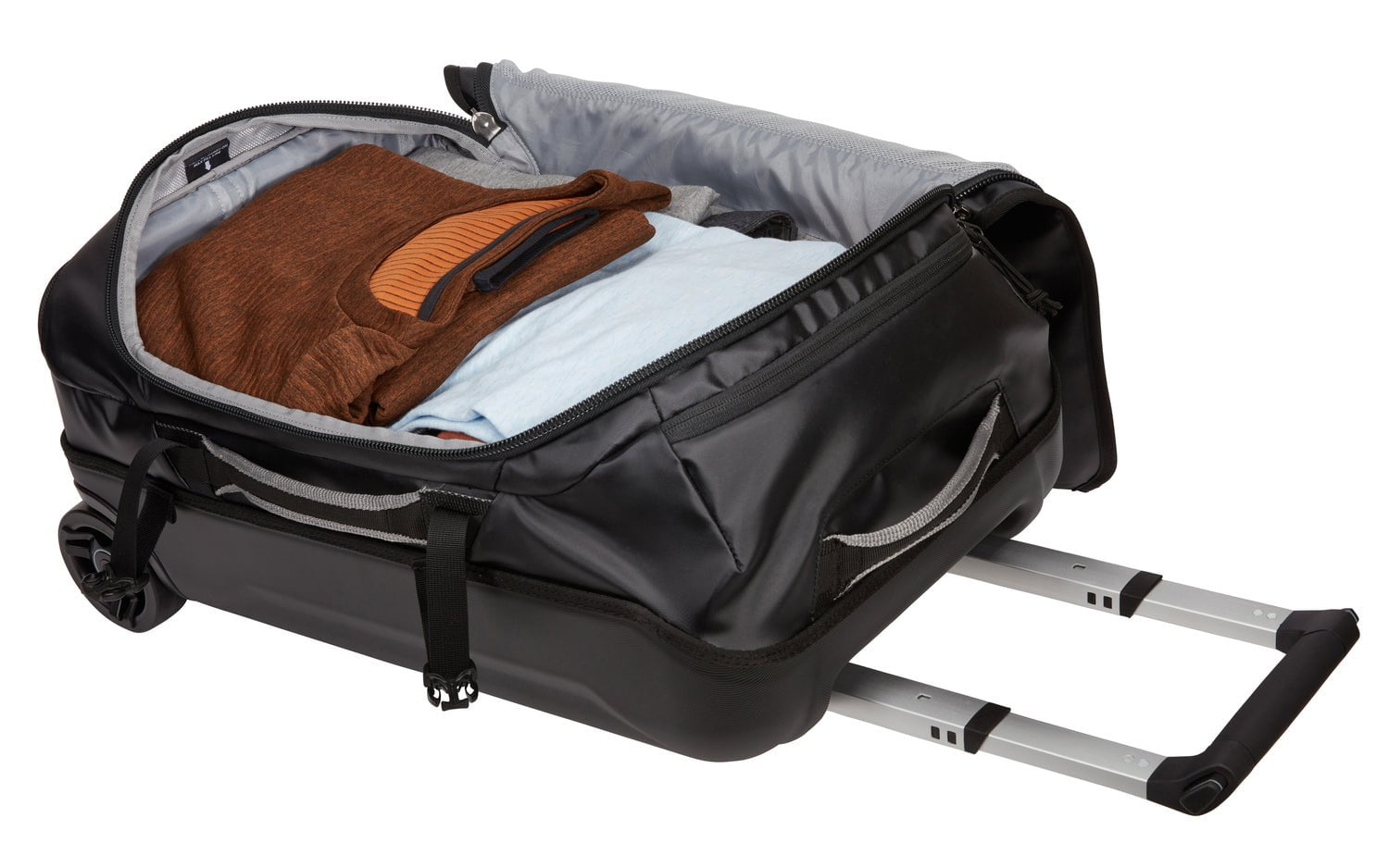 Thule Chasm 40L Wheeled Duffel Bag - Black | Carry-On Luggage for Travel, Gym & Outdoor Adventures | Durable & Spacious Duffel with Wheels