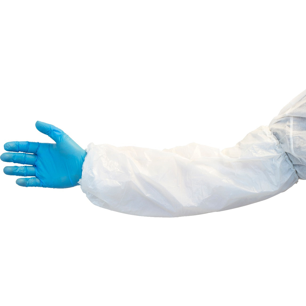 18 Pack White Polyethylene Disposable Sleeves - 2000 Count Bulk Box | Food Service, Medical Exam, Tattoo & Beauty Salon Protective Arm Covers