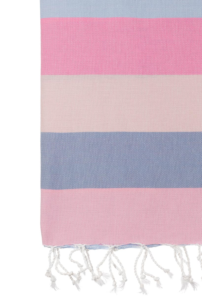 Premium Turkish Cotton Beach Towel - Soft, Absorbent & Quick-Drying for Pool, Yoga & Travel | Bubblegum Pink