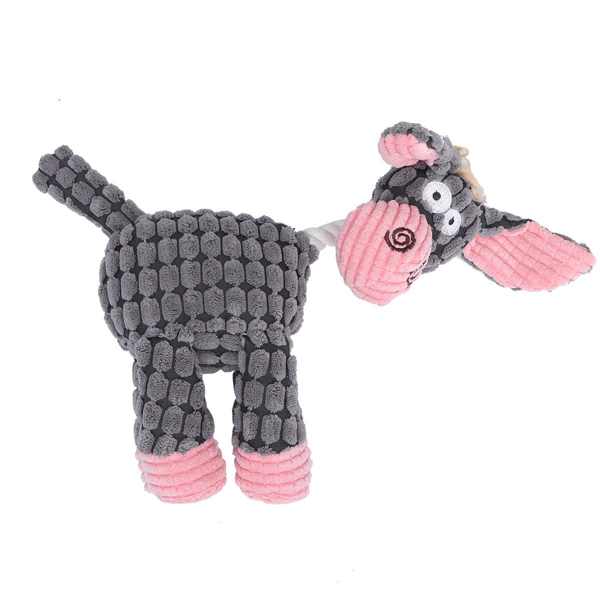 Scrump Plush Chewing Toys for Puppies - Durable Squeaky Dog Chew Toys, Interactive Puppy Toy with Leash - Perfect for Teething, Training, and Christmas Gifts for Dogs