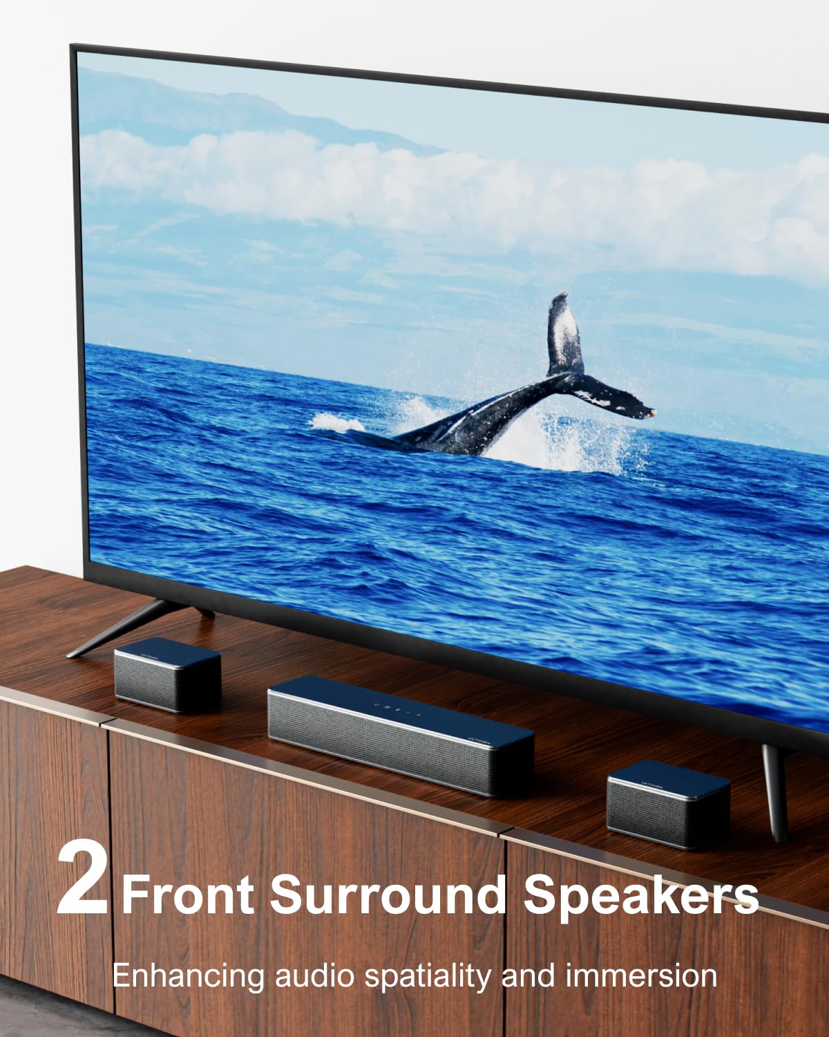 ULTIMEA D70 7.1 Channel Soundbar System with Wireless Subwoofer & 4 Surround Speakers - 410W Peak Power Virtual Surround Sound for Home Theater - Smart App Control - Perfect for Movies, Gaming & Music (2024 Model)