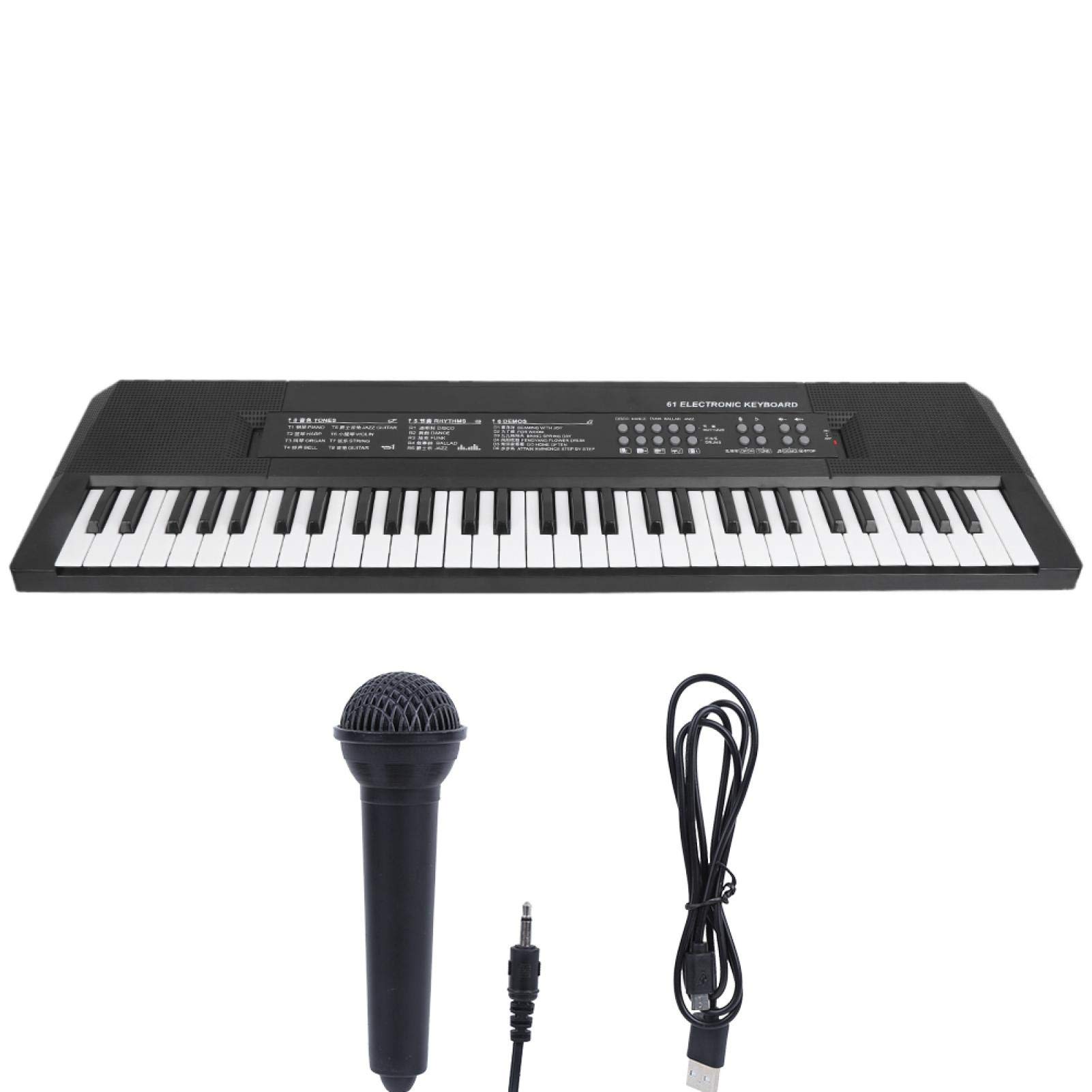 61-Key Electric Keyboard Piano - Professional Portable Digital Piano with Built-in Speakers for Kids & Beginners | Perfect for Home Practice, Music Lessons & Live Performances