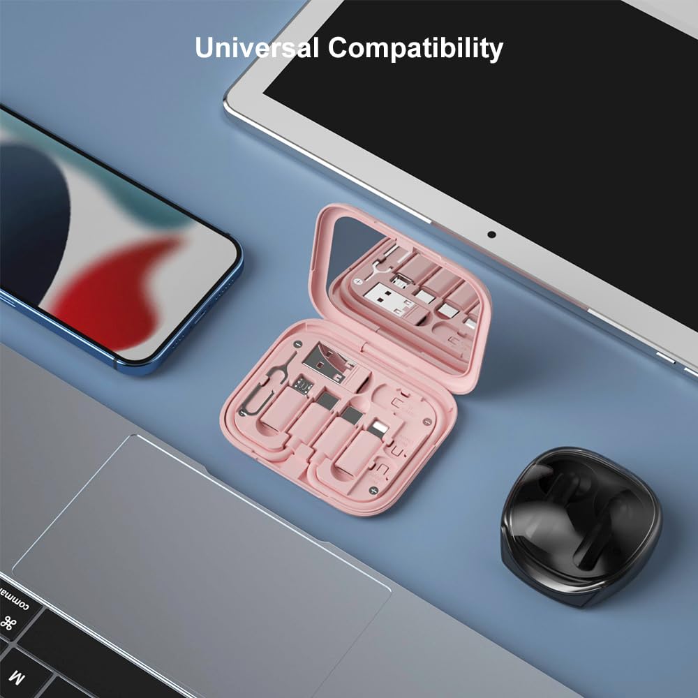 USB C to USB Adapter - 4-in-1 Multi-Port OTG Cable Kit (USB-C Male, Micro USB to USB-C, USB-A to USB-C) - Compatible with iPhone 15/16 Pro, Google Pixel, Samsung Galaxy - Perfect for Travel, Office & Device Charging