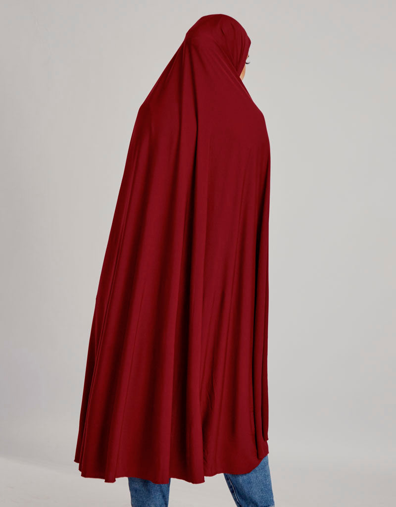 Stylish Jilbab in Shades of Red - Modest Islamic Women's Clothing for Prayer, Work & Daily Wear