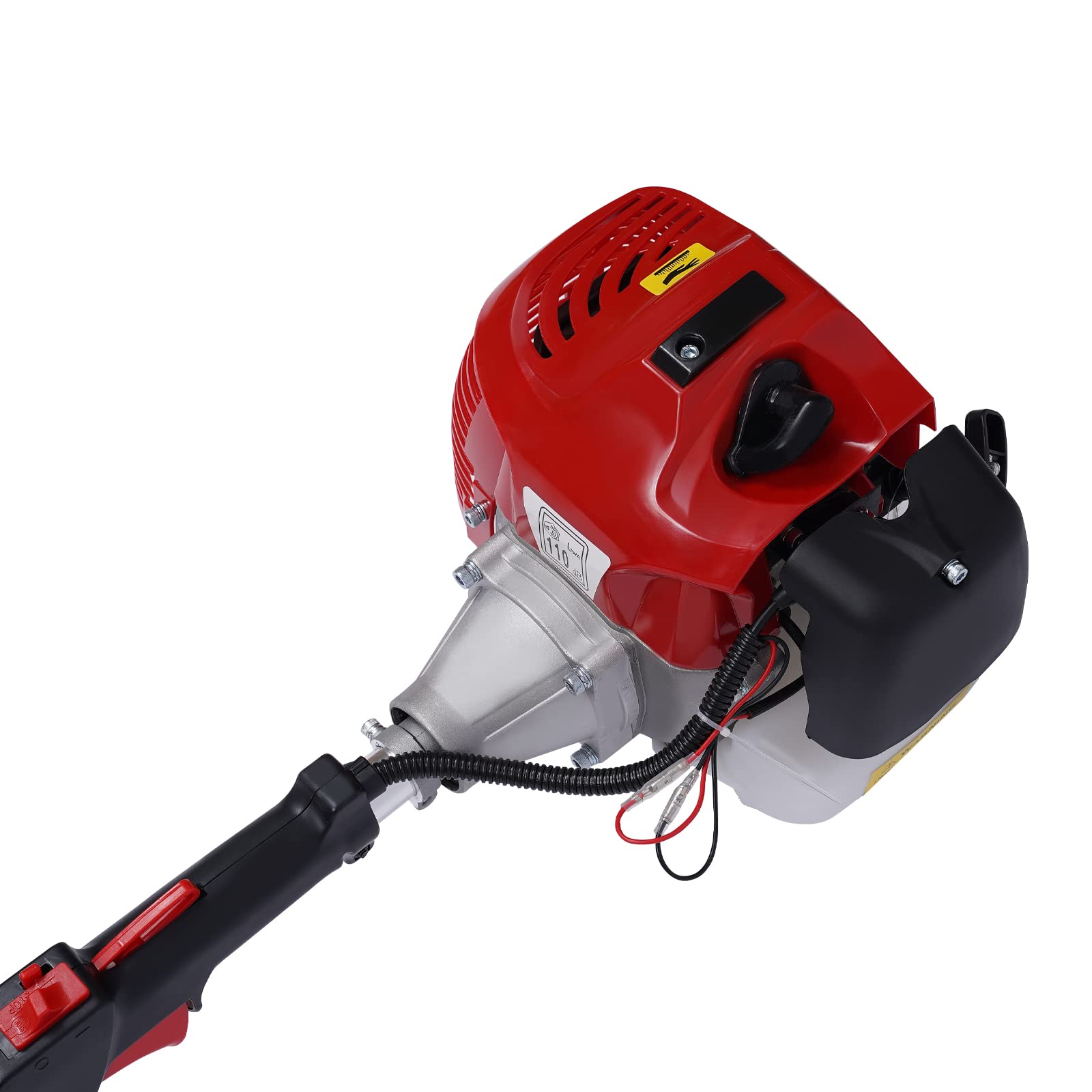 52cc Gas Powered Walk Behind Sweeper - 2.3HP Outdoor Power Broom for Driveways, Turf & Artificial Grass - Heavy Duty Lawn Cleaning Machine (US Stock) - Perfect for Residential Yards, Commercial Properties & Landscaping Maintenance