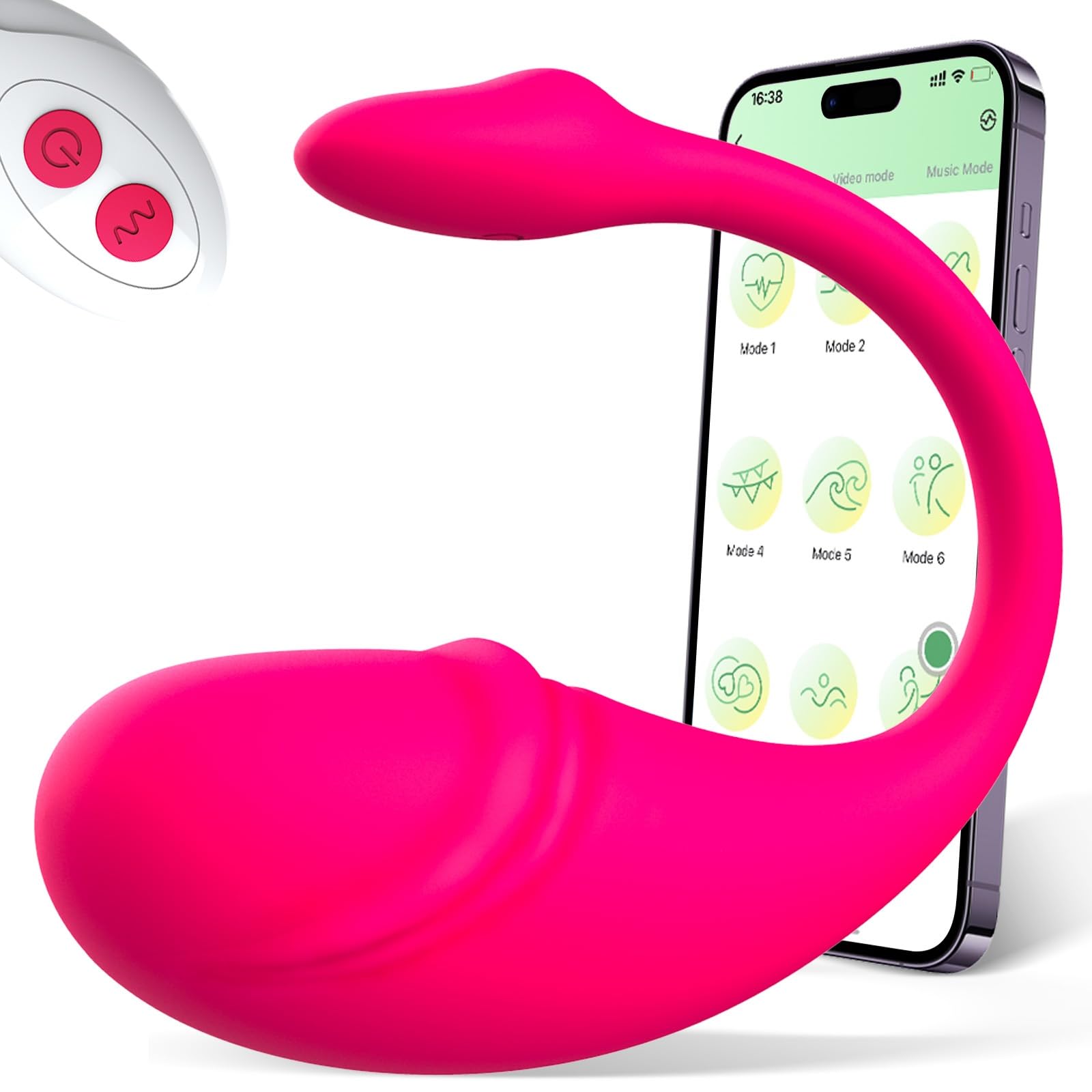 Wireless Remote Control Vibrator for Women - App Controlled Long Distance Couple Vibrator Egg, Adult Sex Toys for Her - Perfect for LDR Couples & Spicing Up Your Relationship