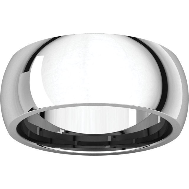 14K Gold 8mm Comfort Fit Wedding Band for Women - Elegant & Durable Ring for Engagement, Anniversary, and Everyday Wear