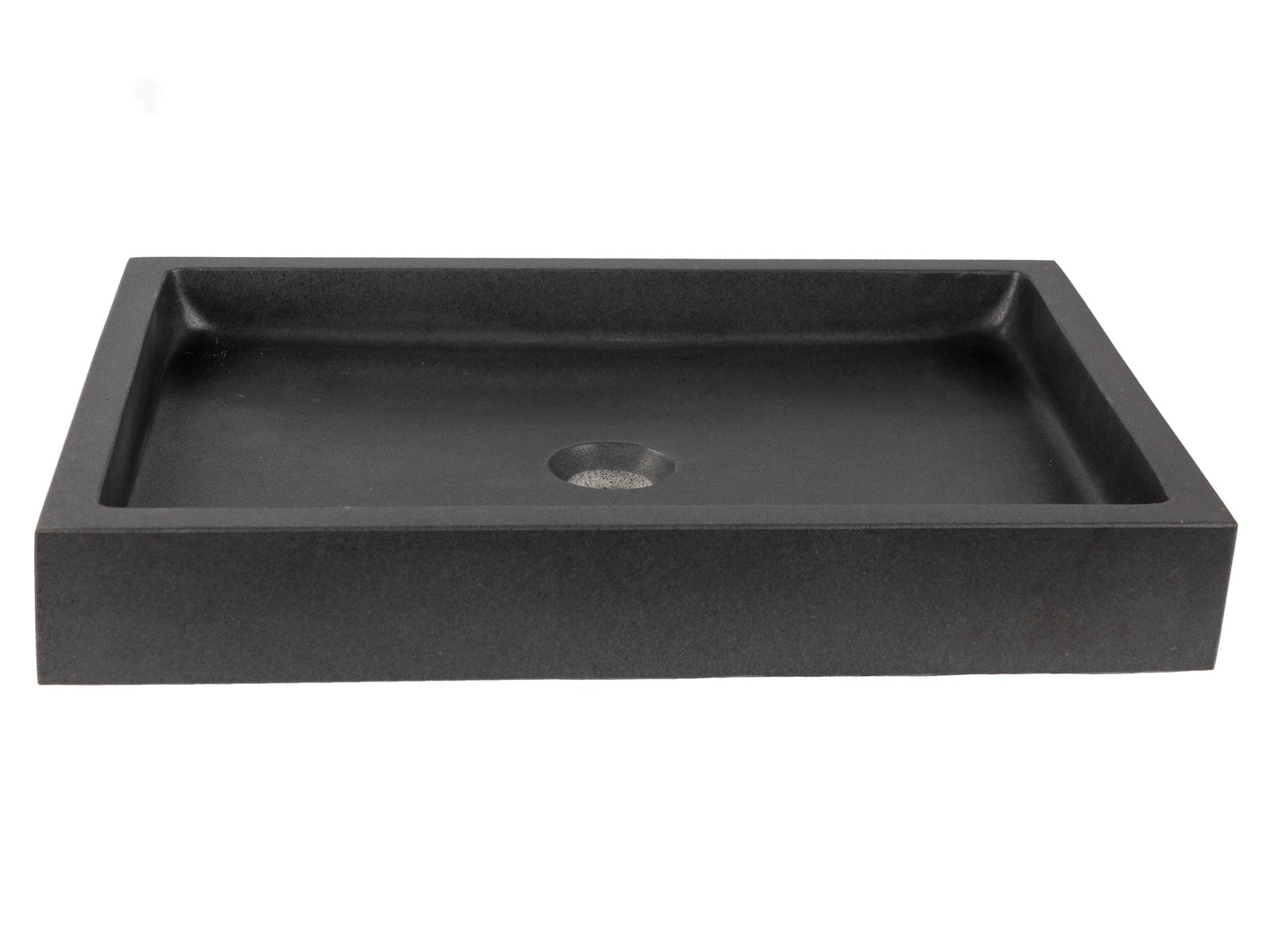 Rectangular Vessel Sink - Honed Lava Stone Bathroom Vanity Sink for Modern & Rustic Home Decor | Perfect for Master Bath, Powder Room & Spa Retreats