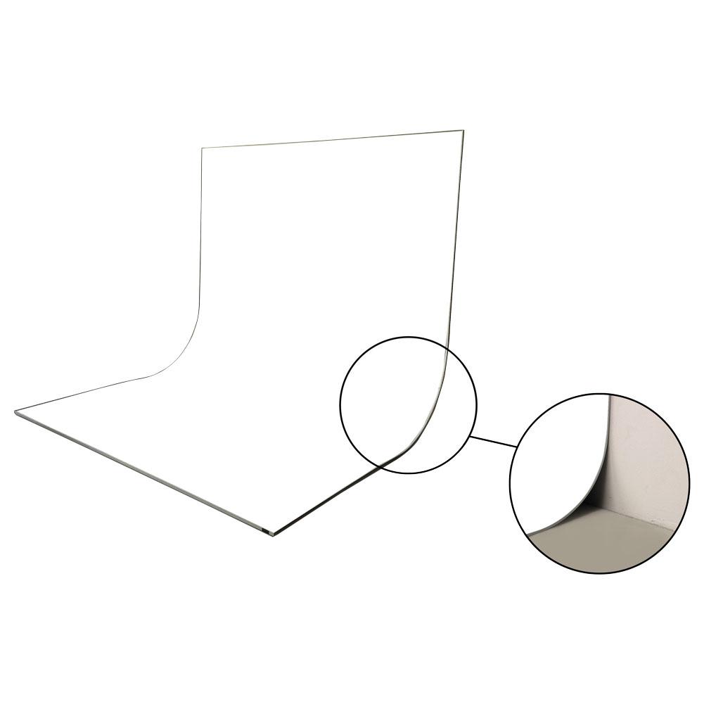 Easiframe Curved Extension Backdrop and Skin Bundle (8.2ft x 8.2ft x 9.8ft) - Professional Photography Background for Studio, YouTube Videos, and Product Shoots
