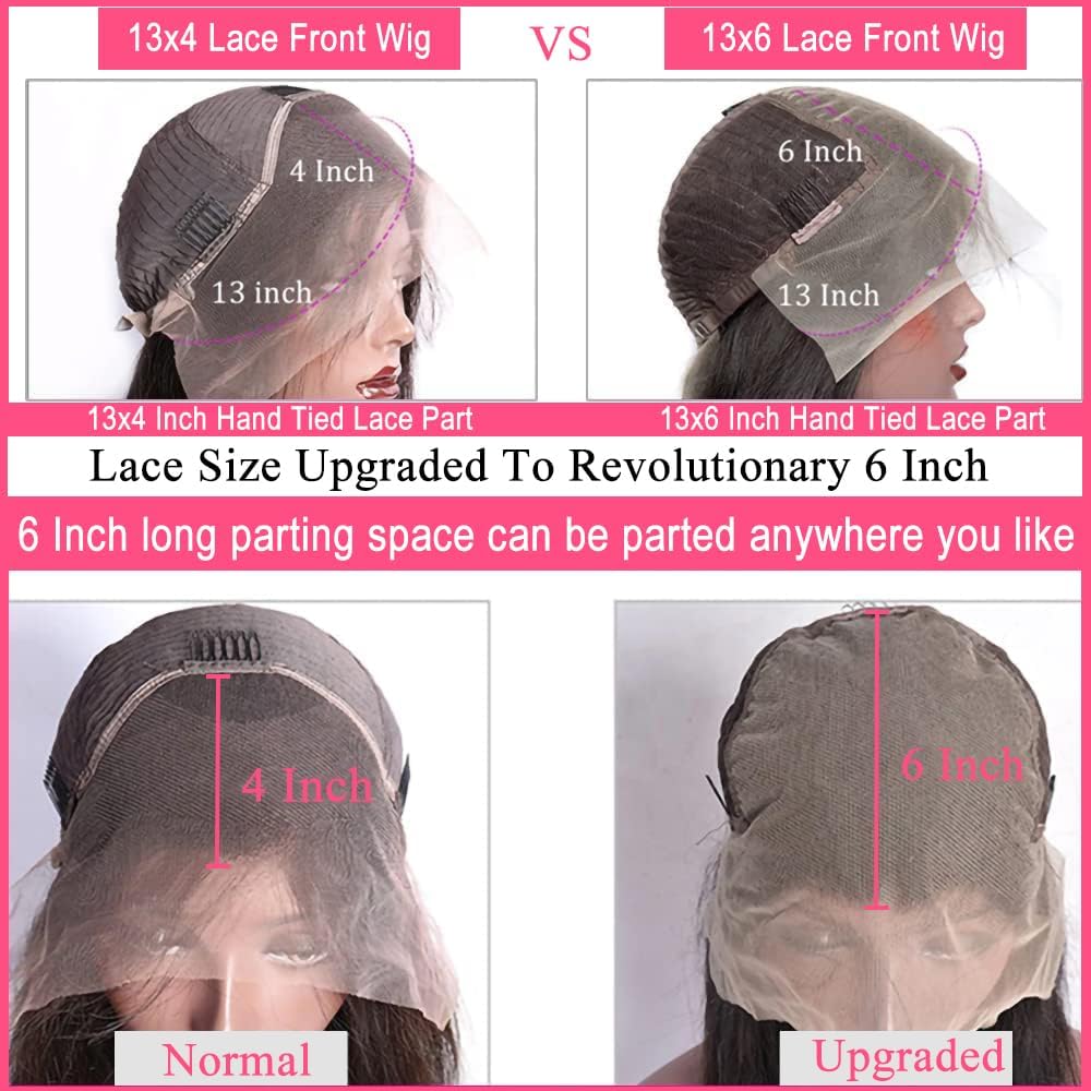 13x6 Body Wave Lace Front Wigs Human Hair - Brazilian Virgin Hair 28 Inch HD Lace Frontal Wigs for Women with Pre-Plucked Hairline & Baby Hair | Perfect for Daily Wear, Parties & Special Occasions