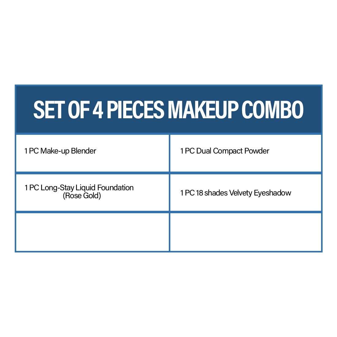 Adbeni Stay In Bag Makeup Combo Set - 18 Color Eyeshadow Palette, Foundation & Compact with Beauty Sponge | Long Lasting Full Coverage Makeup for Wheatish Skin Tone | Perfect for Travel, Daily Use & Professional Makeup Artists