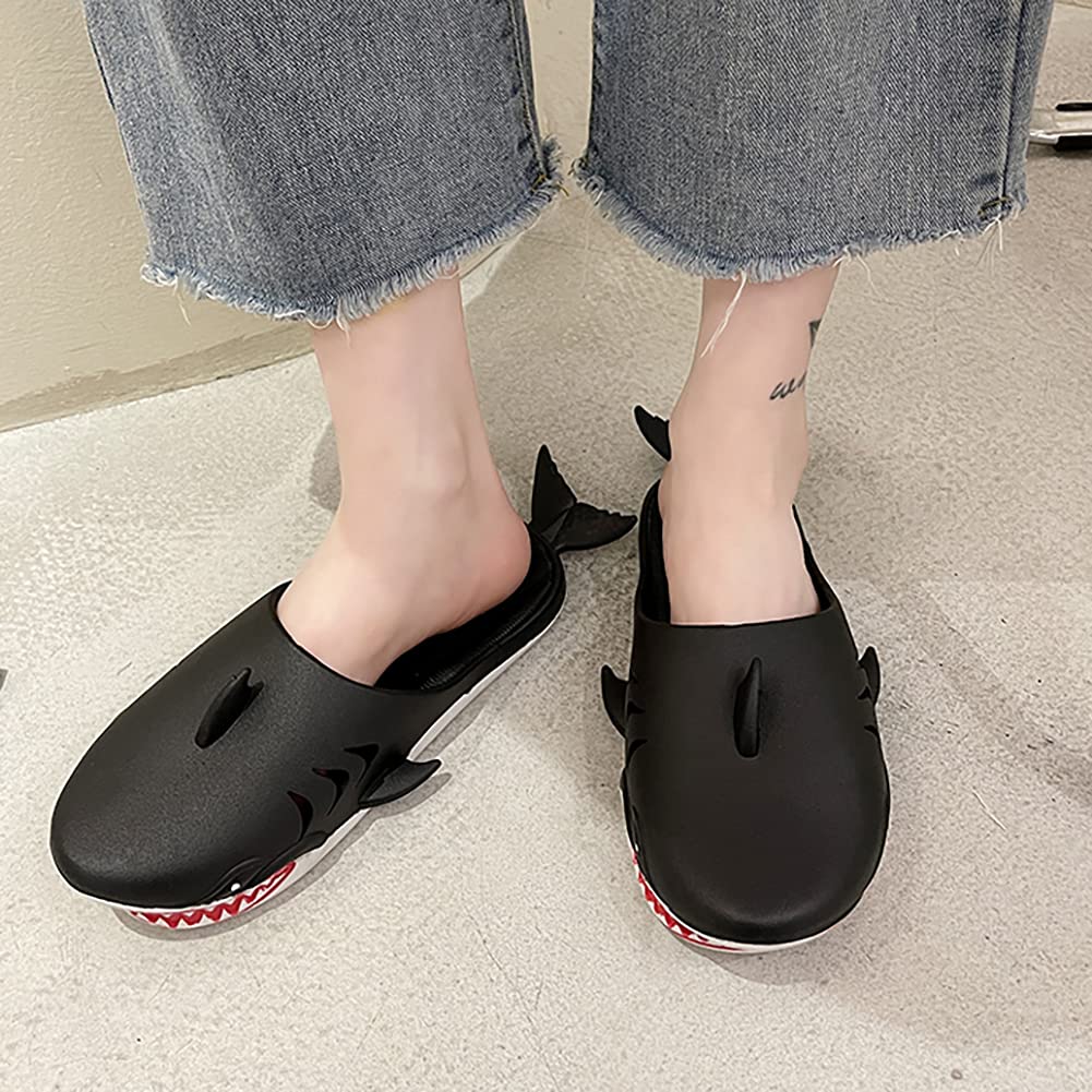 Shark Slippers for Men and Women - Funny Unisex Fish Slippers for Indoor & Outdoor Wear - Comfortable Beach Party Shoes for Summer, Gifts, and Cosplay