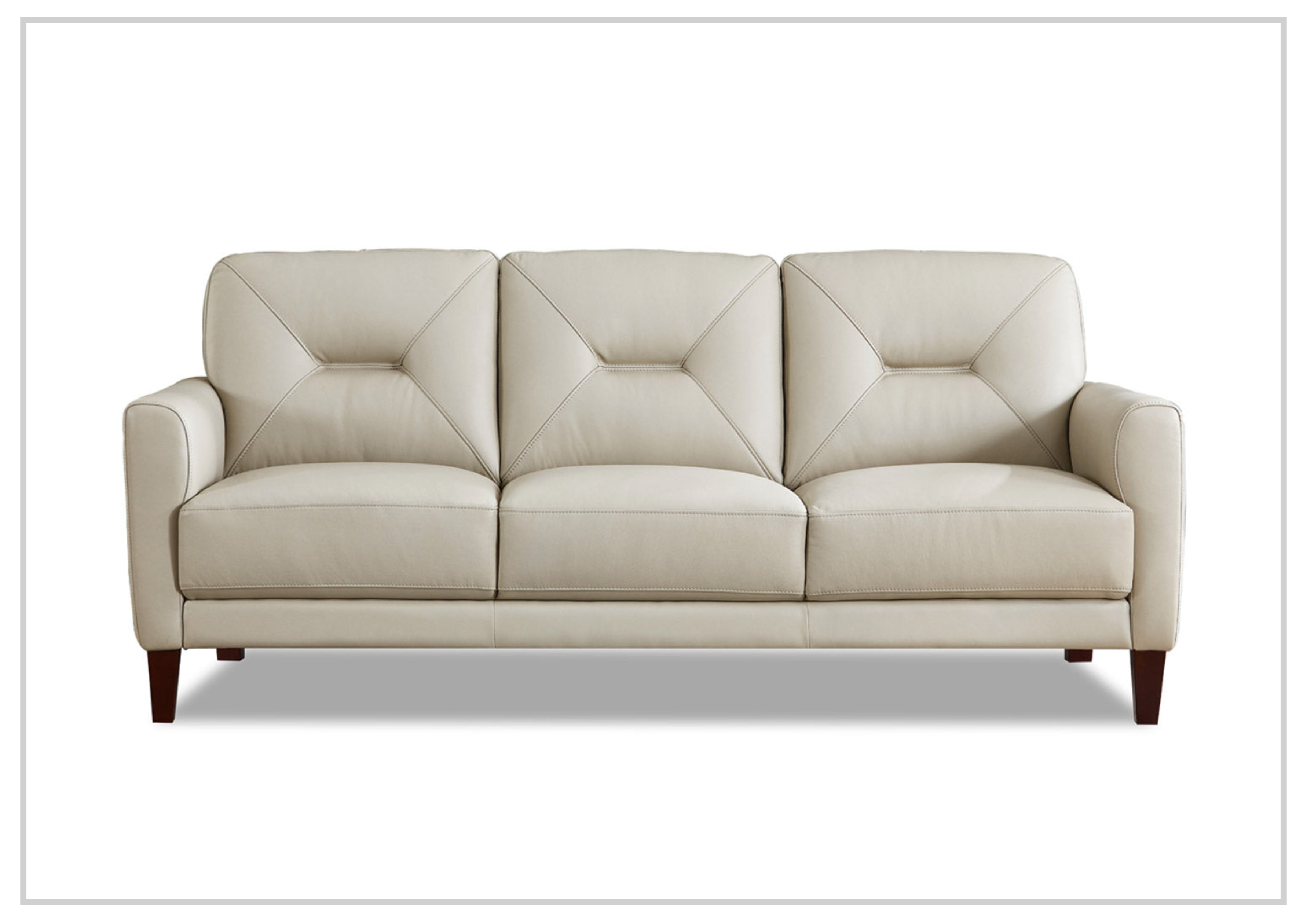 Hydeline Mavis 3-Seater Premium Leather Sofa - Genuine Top Grain Leather, Comfortable Cushioning, Sturdy Wood Frame - Perfect for Living Room, Lounge, Office Waiting Area & Home Theater