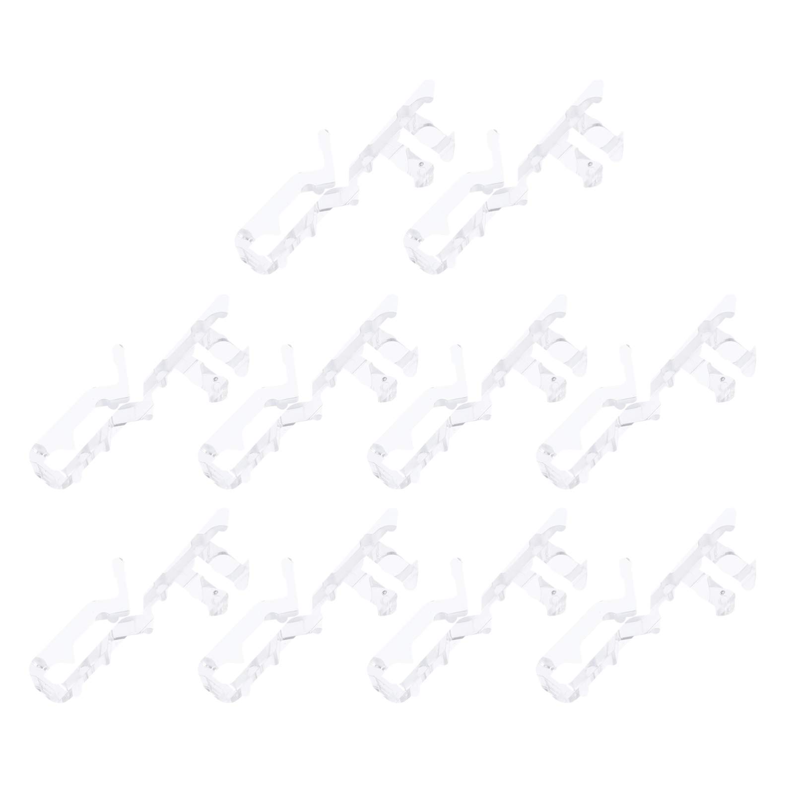 IMIKEYA 40Pcs Clear Valance Clips for Horizontal Window Blinds - Valance Retainer Clips, Hidden Accessories for Window Treatment & Home Decor
