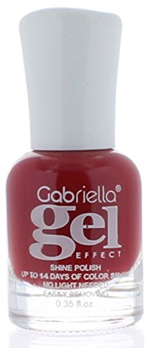 Gabriella Gel Nail Polish - Long Lasting & Quick Drying, No UV/LED Lamp Needed, Lasts 14 Days - Perfect for Home Manicures & Salon Quality Nails (Tomato Red)
