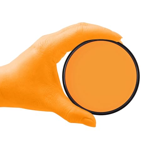 orange face body paint