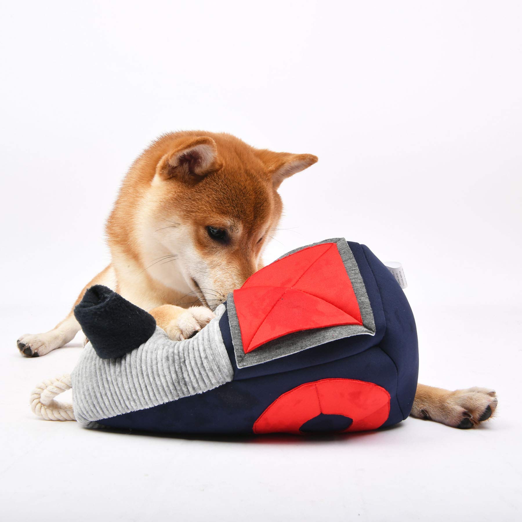 Puppia Nosework Dog Toy - Farm House Scent Training Game for Dogs - Interactive Red Puzzle Toy for Mental Stimulation - Perfect for Indoor Play & Canine Enrichment Activities