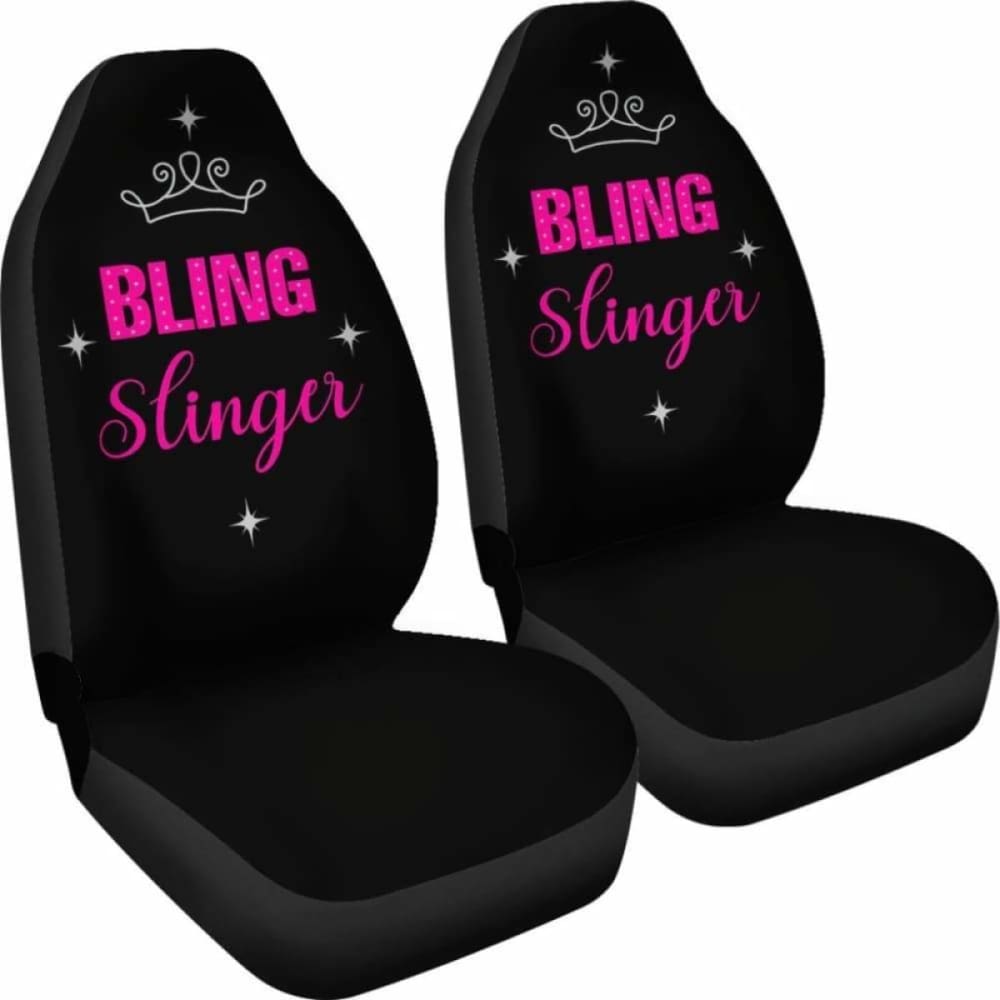 Bling Slinger Pink Car Seat Covers for Women - Soft & Stylish Universal Fit Car Seat Protectors - Perfect for Daily Commute, Road Trips & Gift Giving