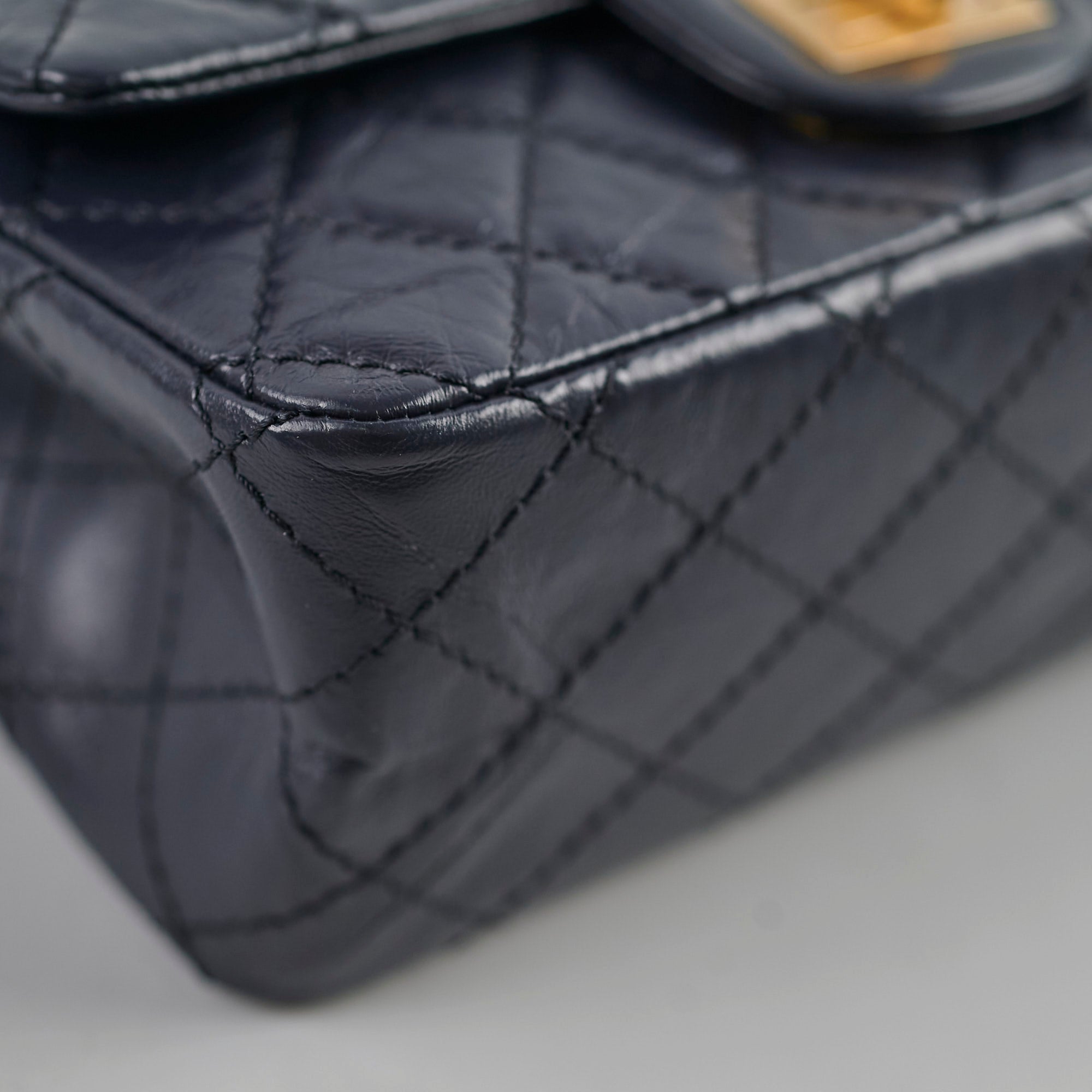 Chanel Reissue 2.24 Mini Navy Blue Leather Crossbody Bag - Elegant Luxury Handbag for Women, Perfect for Parties, Dating & Special Occasions
