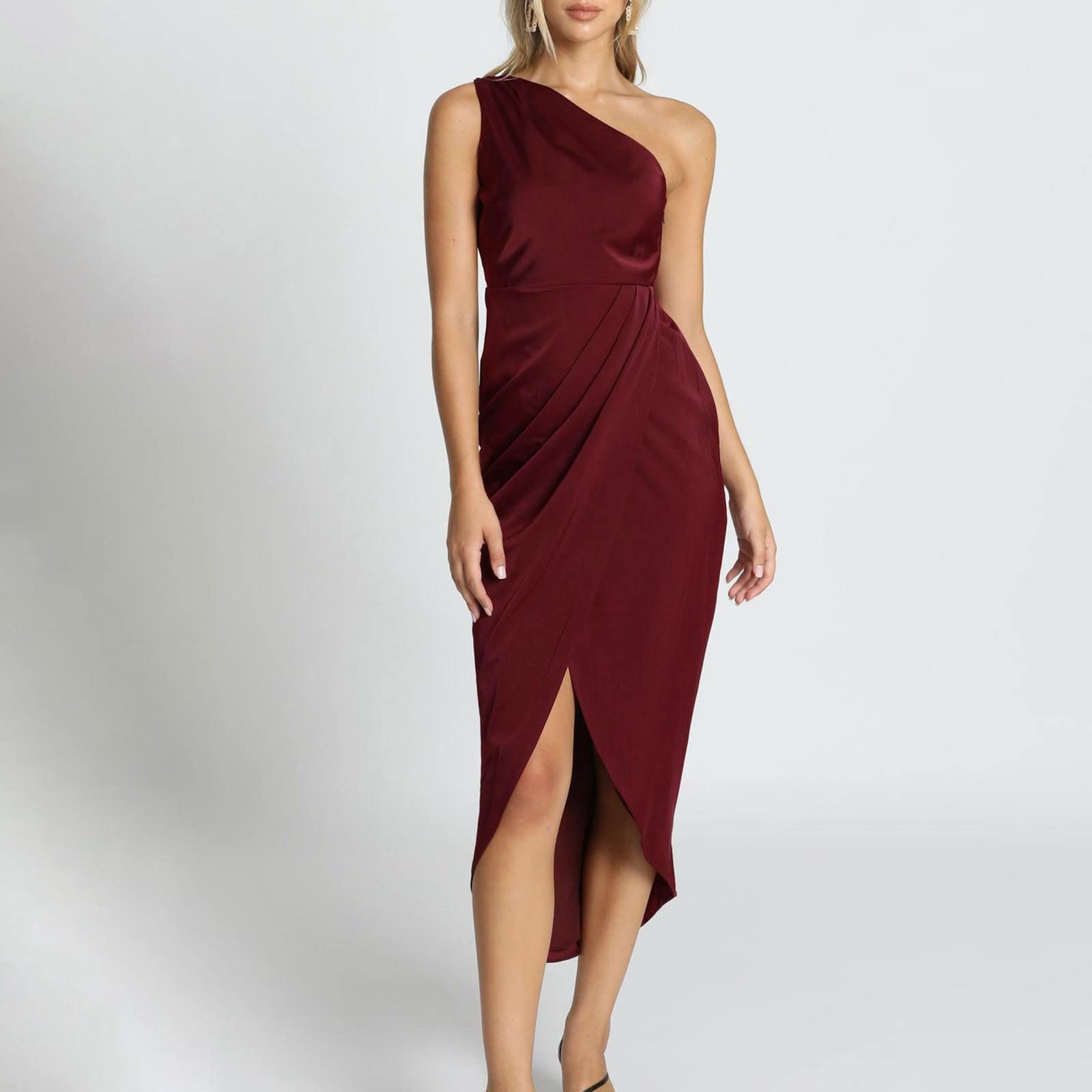 Sexy Strapless Cocktail Dress for Women - Solid Color Summer Party Dress - Juniors Casual Dress for Night Out, Club, Wedding & Special Occasions