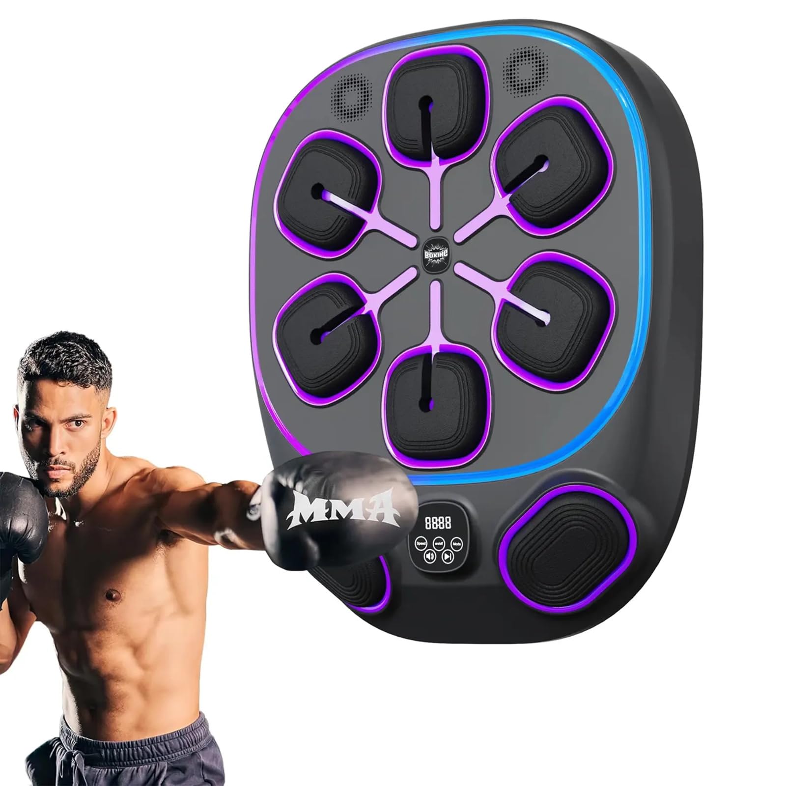2025 Smart Music Boxing Training Machine - Durable Punching Bag for Adults, Home Gym Fitness Equipment | Perfect for Boxing, MMA, Cardio & Stress Relief Workouts