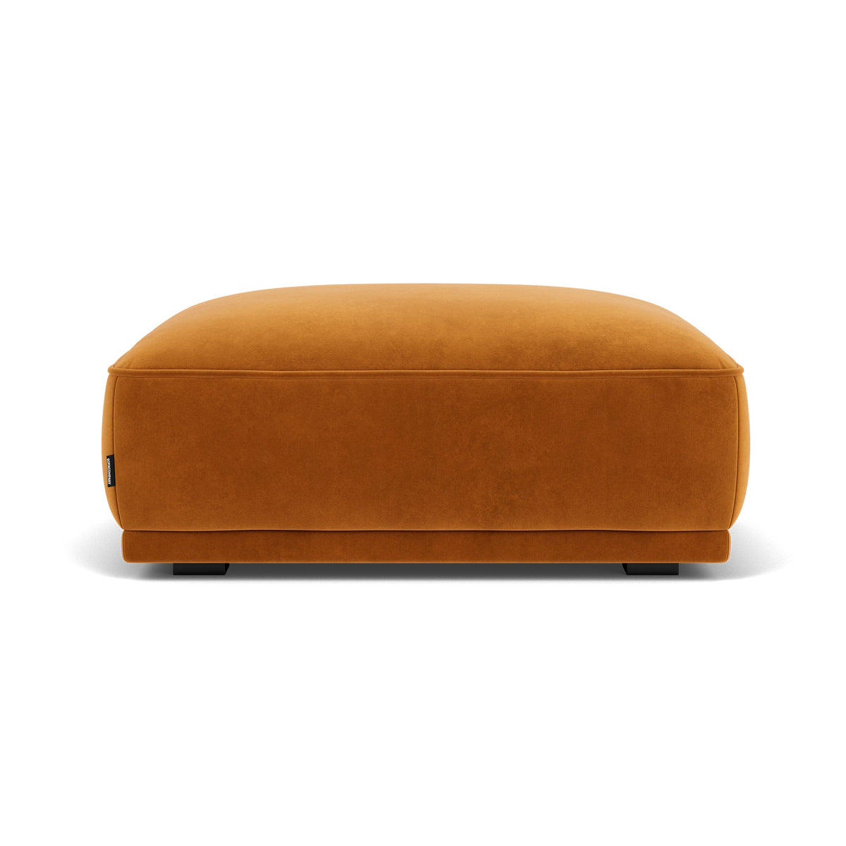 Leonora Velvet Ottoman Stool - Plush Velvet Upholstered Footrest, Storage Bench & Accent Seat for Living Room, Bedroom or Nursery