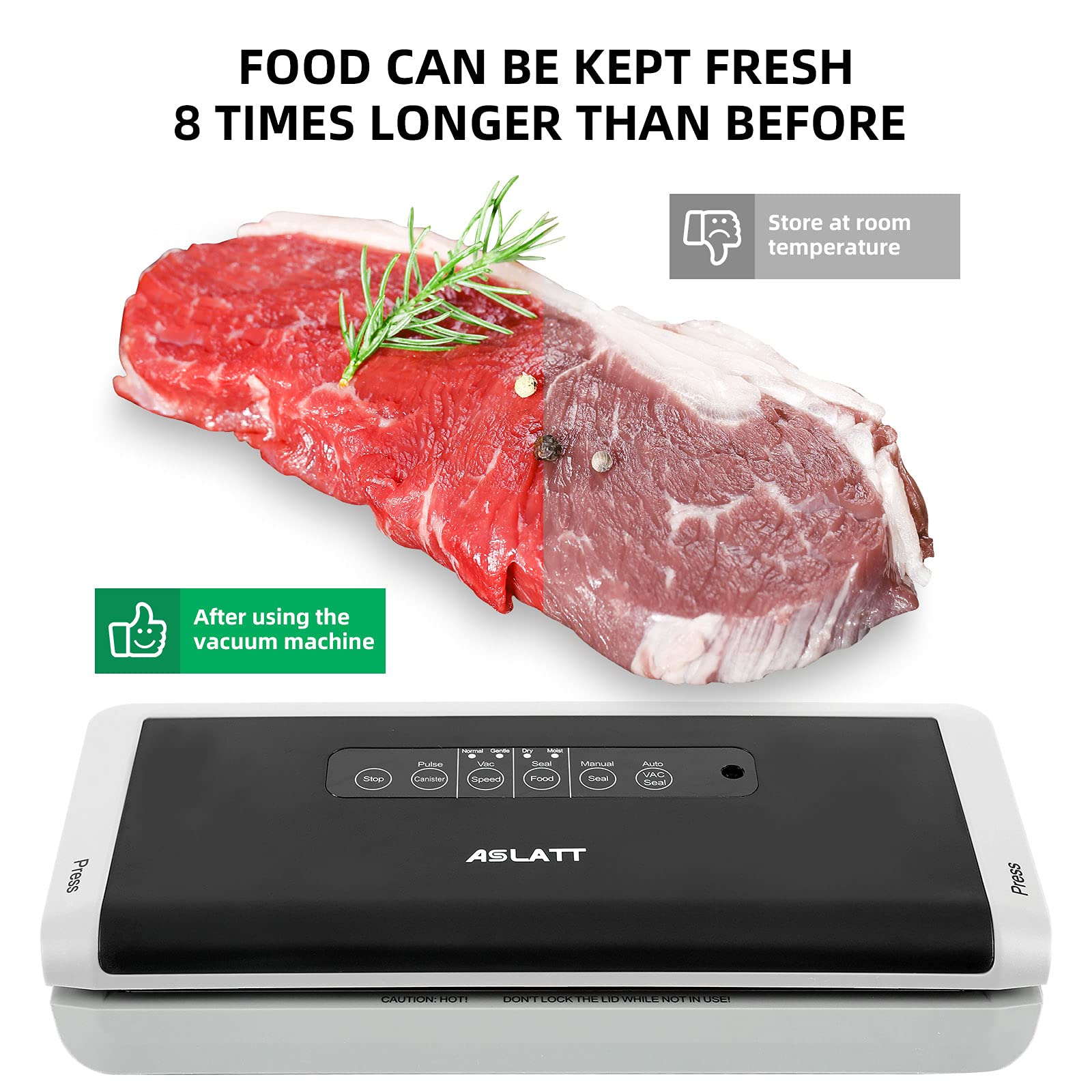 **5-in-1 Automatic Vacuum Sealer Machine for Food Preservation – Includes 20 Vacuum Bags, Cutter & Dry/Moist Modes – Perfect for Meal Prep, Sous Vide & Long-Term Storage**