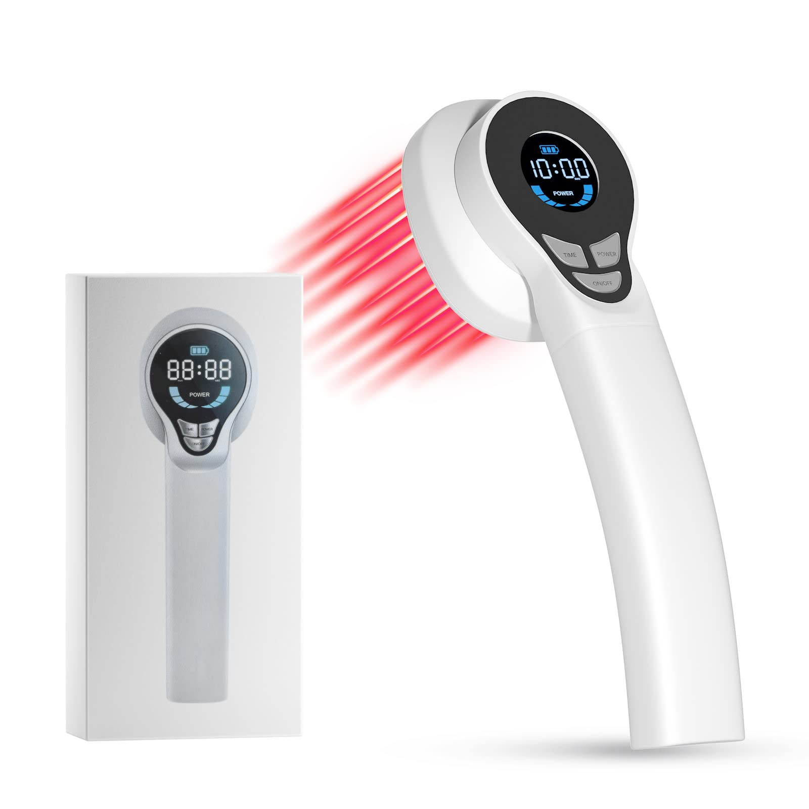 LASEPREHT Handheld Red Light Therapy Device - 650nm & 808nm Infrared Pain Relief for Muscle & Joints - Portable Therapy for Home, Gym & Travel Use