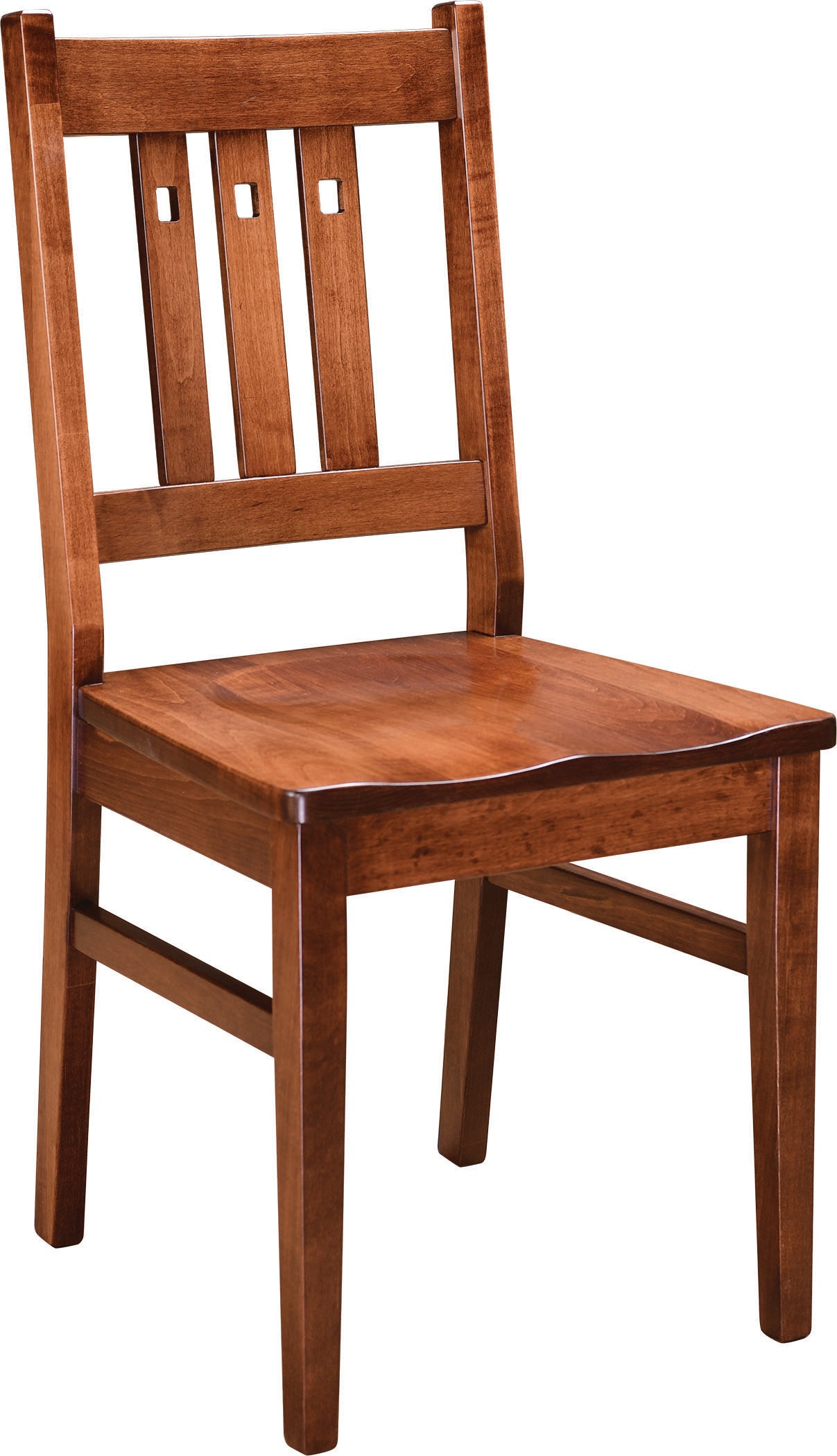 Erie Dining Chair - Modern Wooden Dining Room Chair with Upholstered Seat - Perfect for Kitchen, Dining Room, and Home Office Use