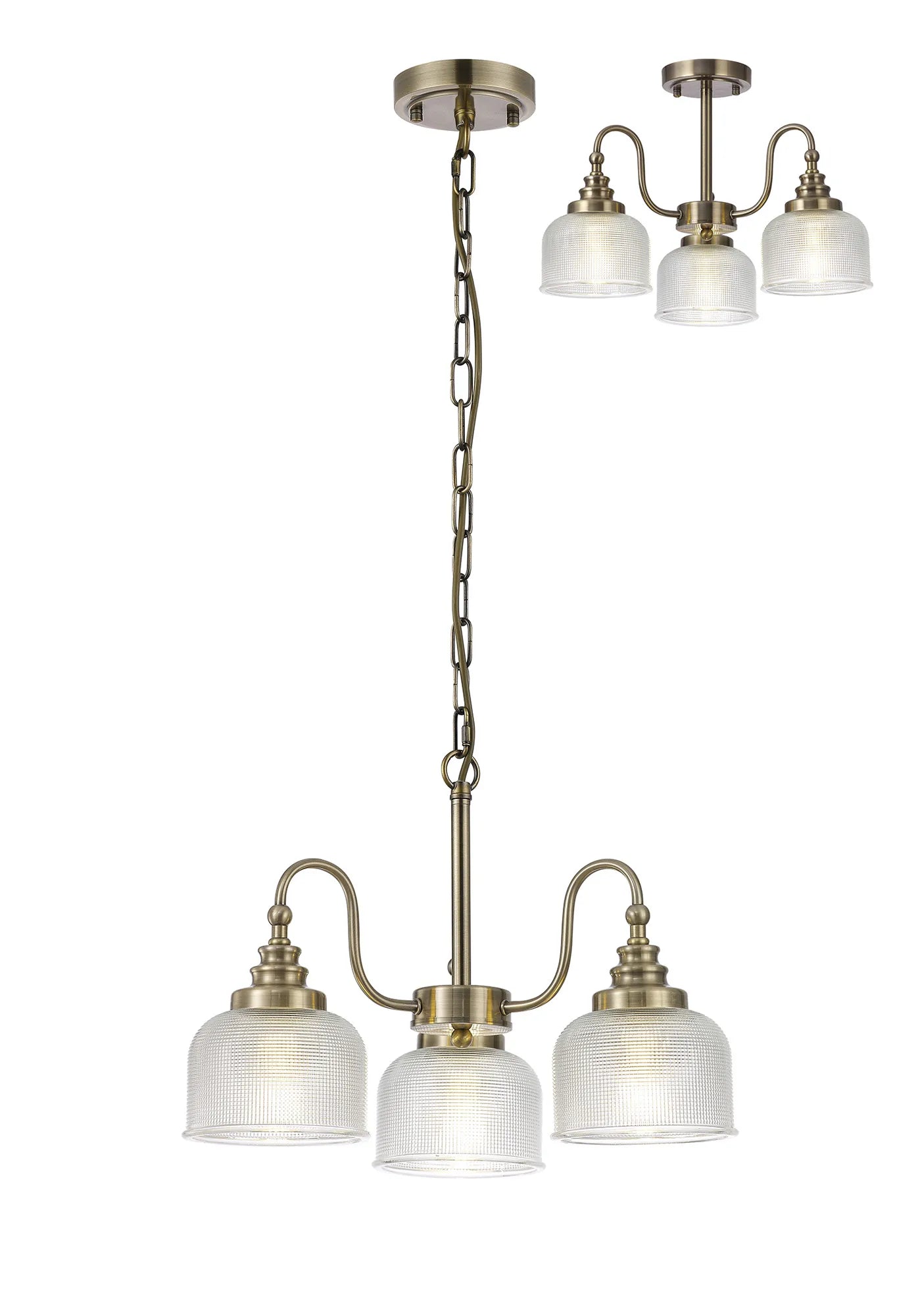 Cleron 3/5/8Lt Semi Flush Mount Pendant Light Fixture - Modern Ceiling Lighting in Multiple Colors for Living Room, Bedroom & Dining Room