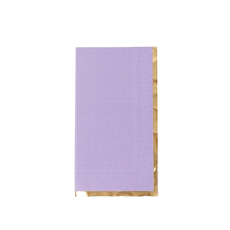 50 Premium Soft 2-Ply Dinner Napkins with Elegant Gold Foil Edge - Perfect for Weddings, Parties & Fine Dining Table Settings