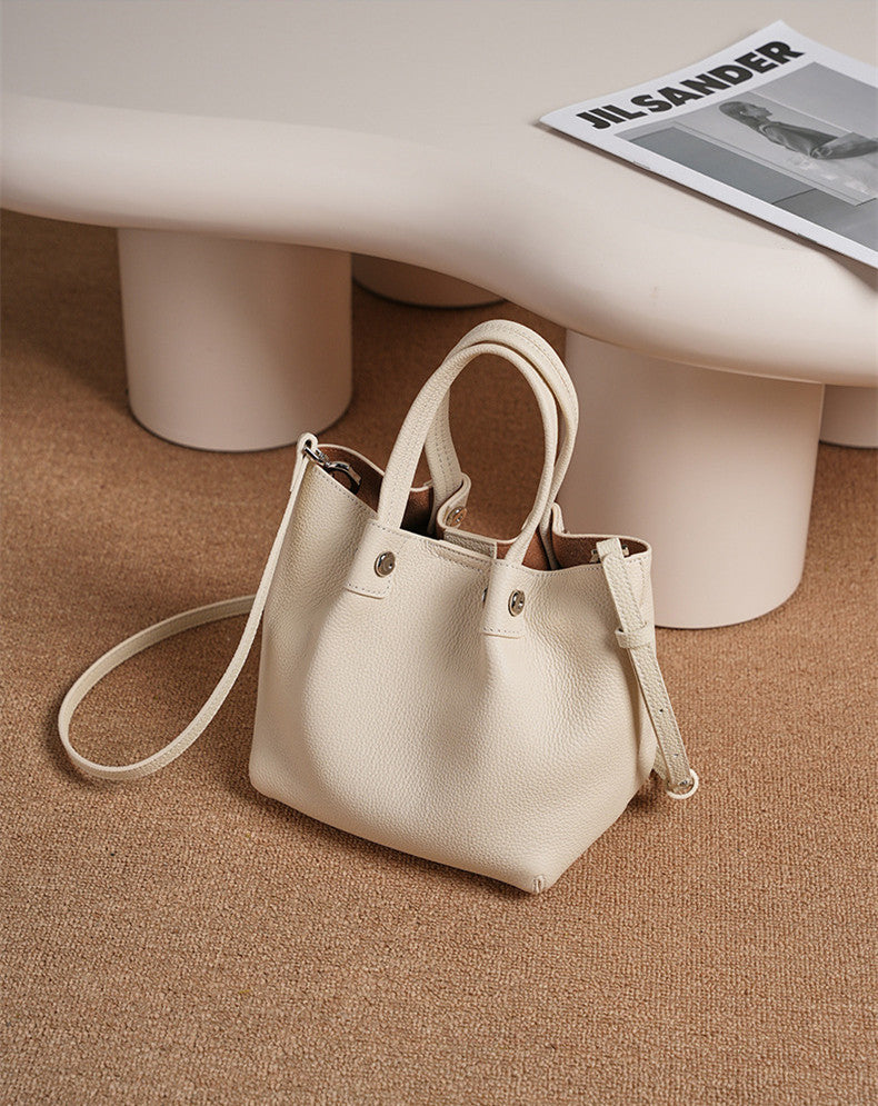 Premium Genuine Leather Carryall Tote Bag for Women & Men - Stylish & Durable Travel, Work & Everyday Use