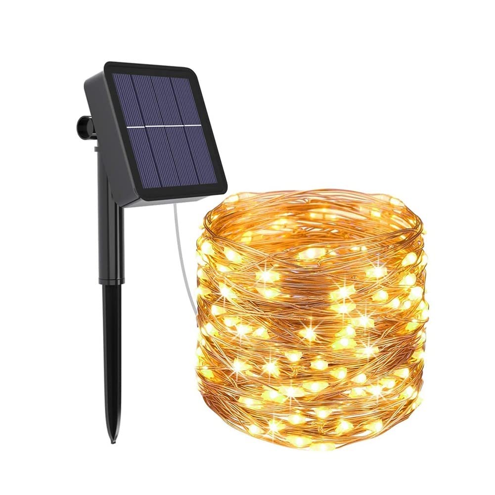 RUNN Solar Hose Light LED Fairy Lights - Waterproof Outdoor & Indoor String Lights for Garden, Christmas, Wedding, Party, Terrace - Warm White - Perfect for Pathway Lighting & Nighttime Decoration